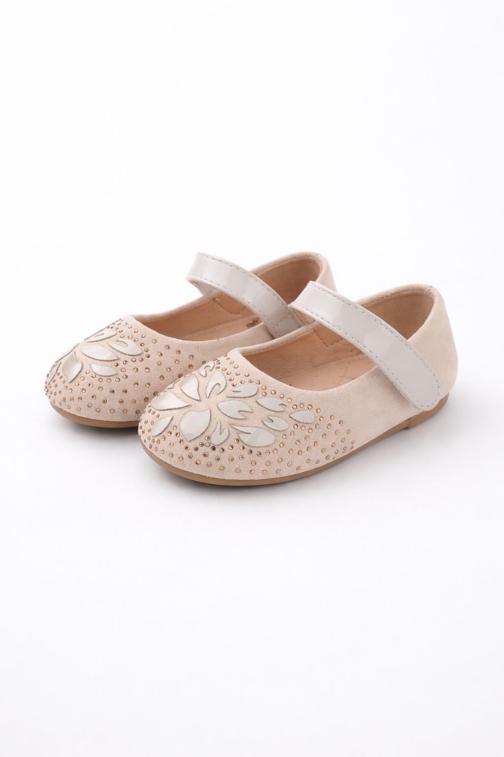 Floral Embellished kids ballerinas