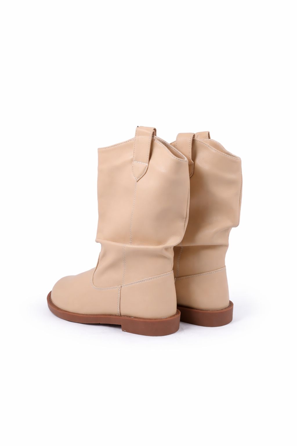 Pull on kids long boots