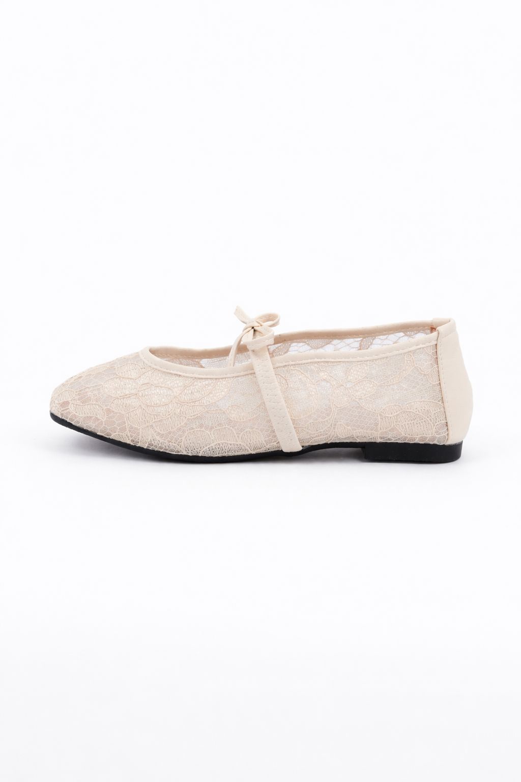 Lace Square Toe Ballerinas