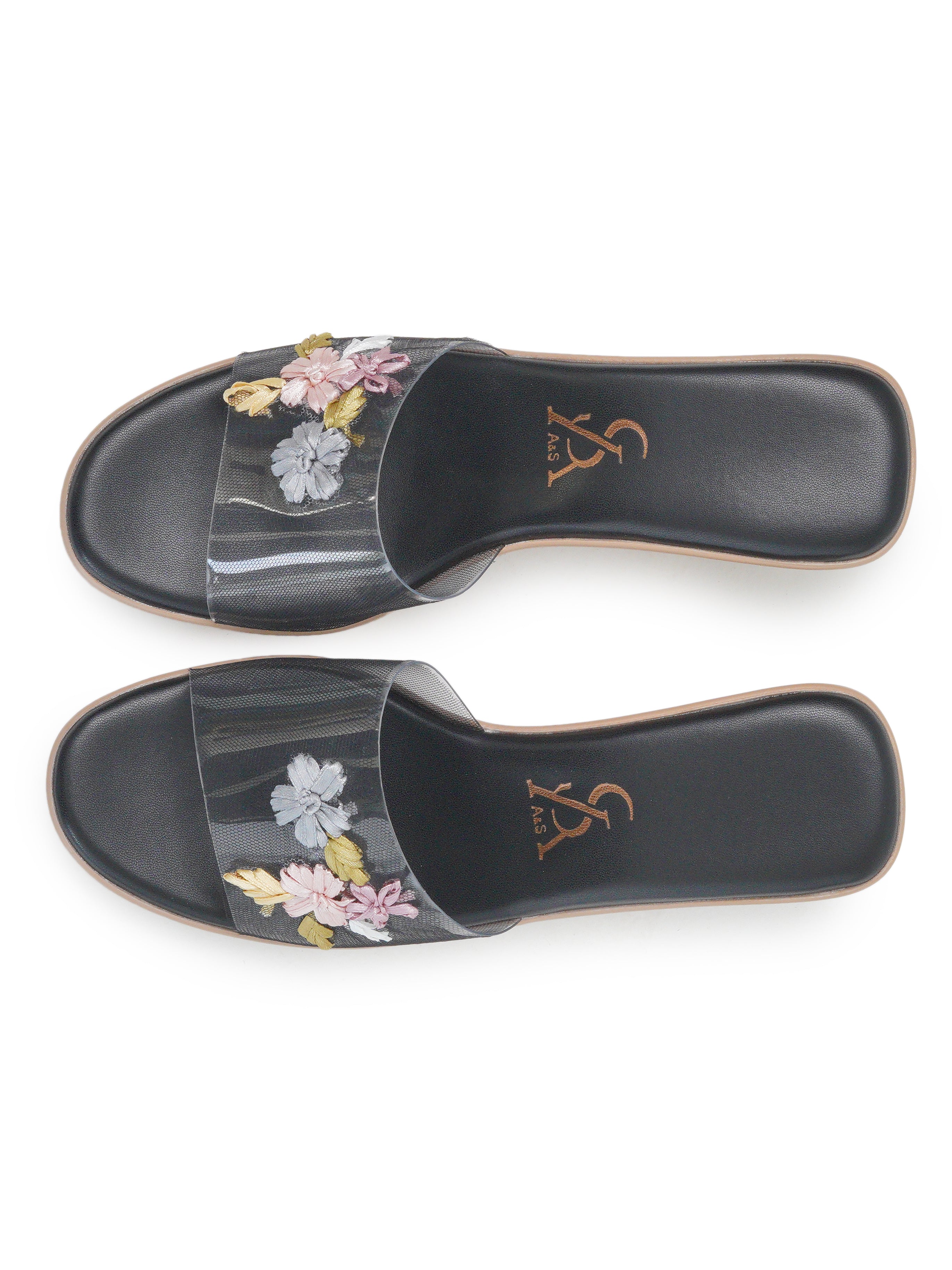 Floral Detail High Wedges