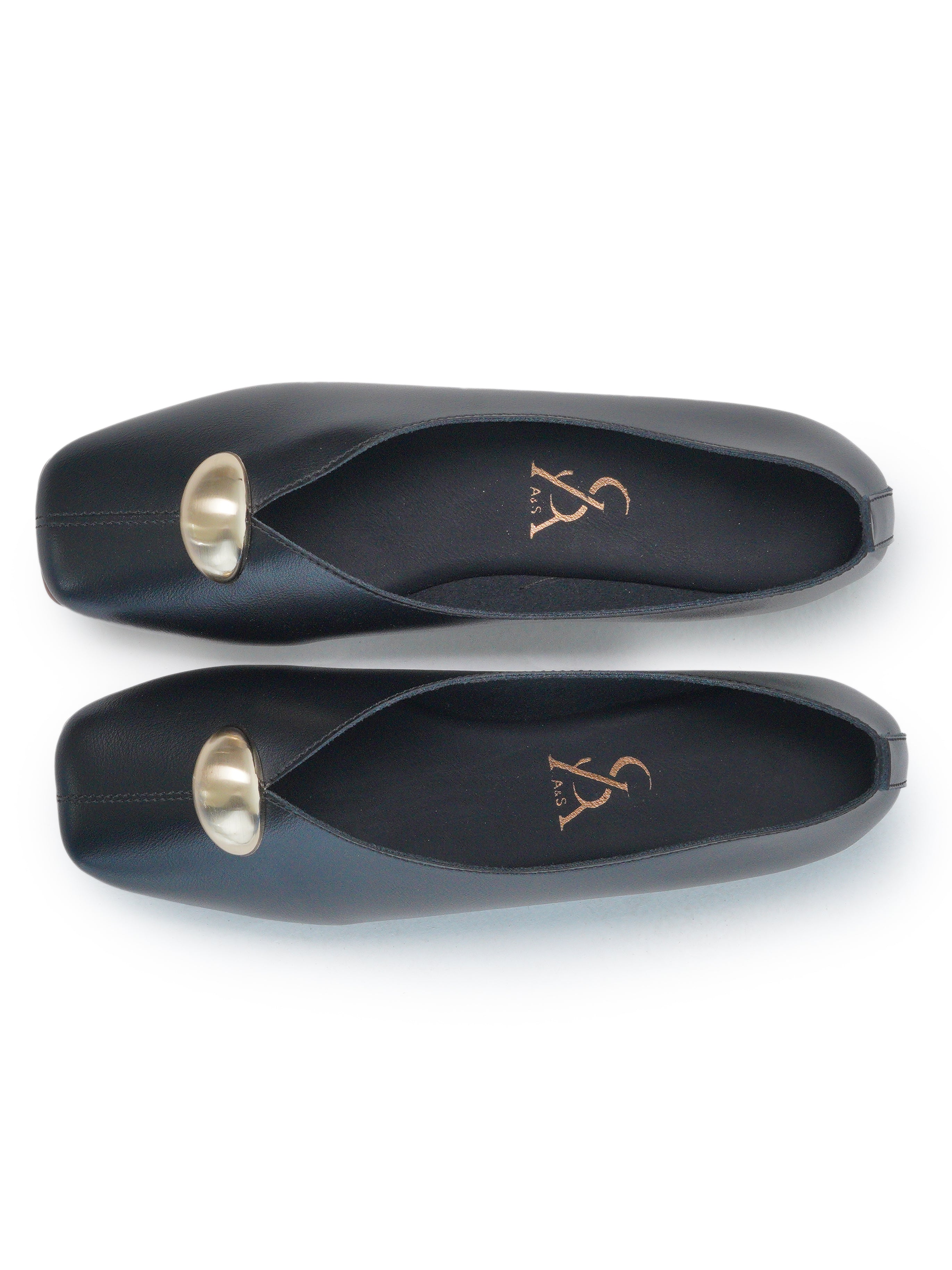 Silver Stud Detail Loafers