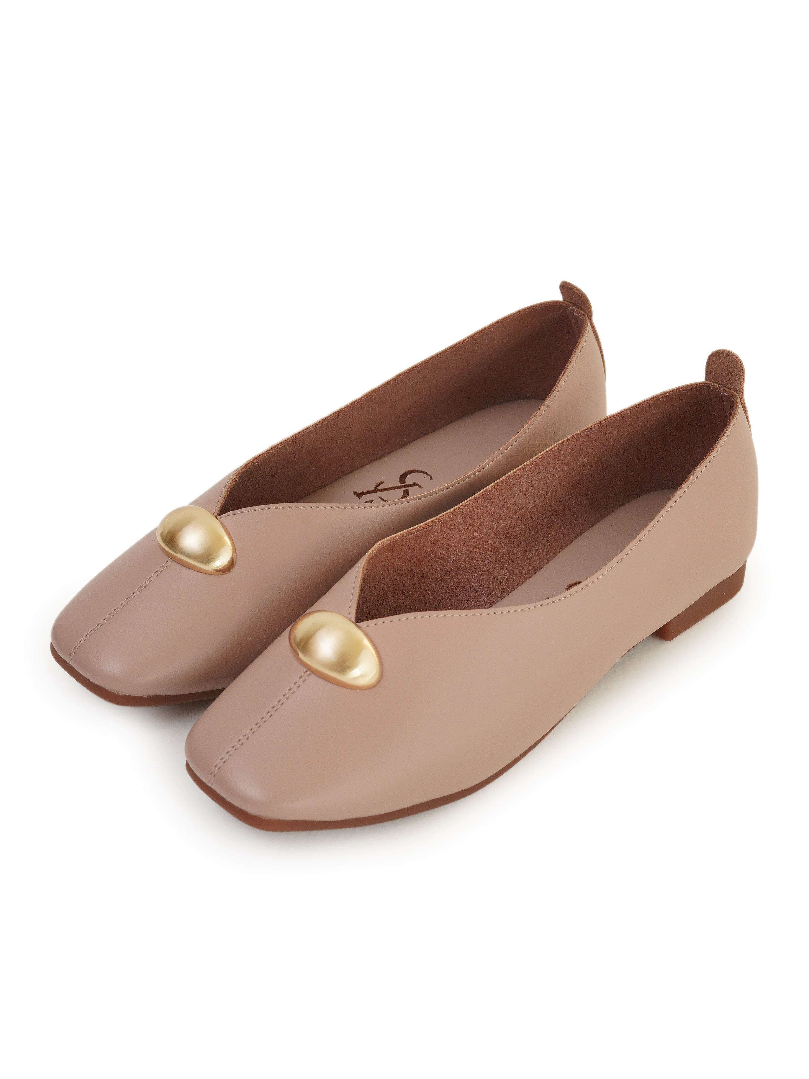 Silver Stud Detail Loafers