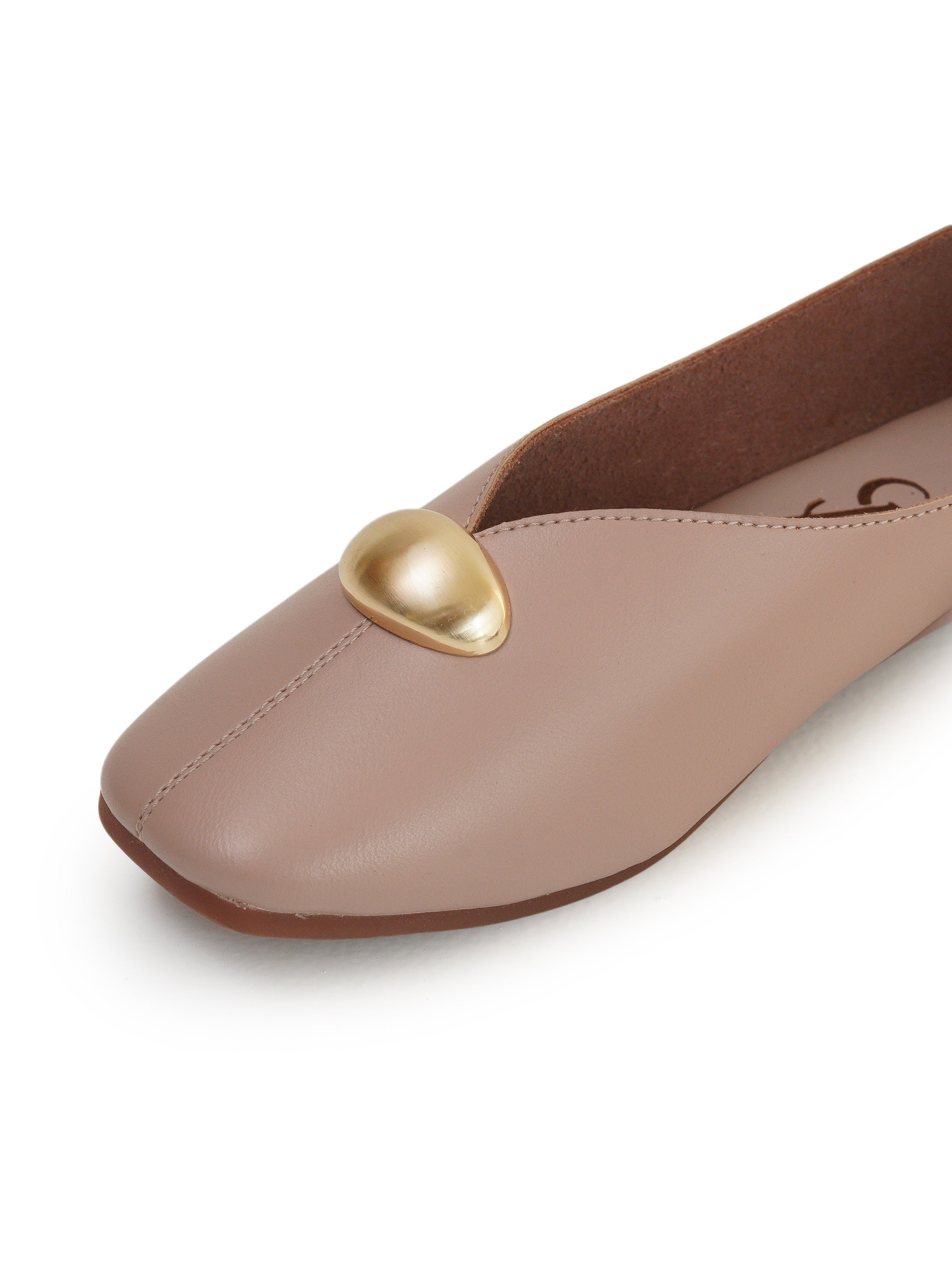 Silver Stud Detail Loafers