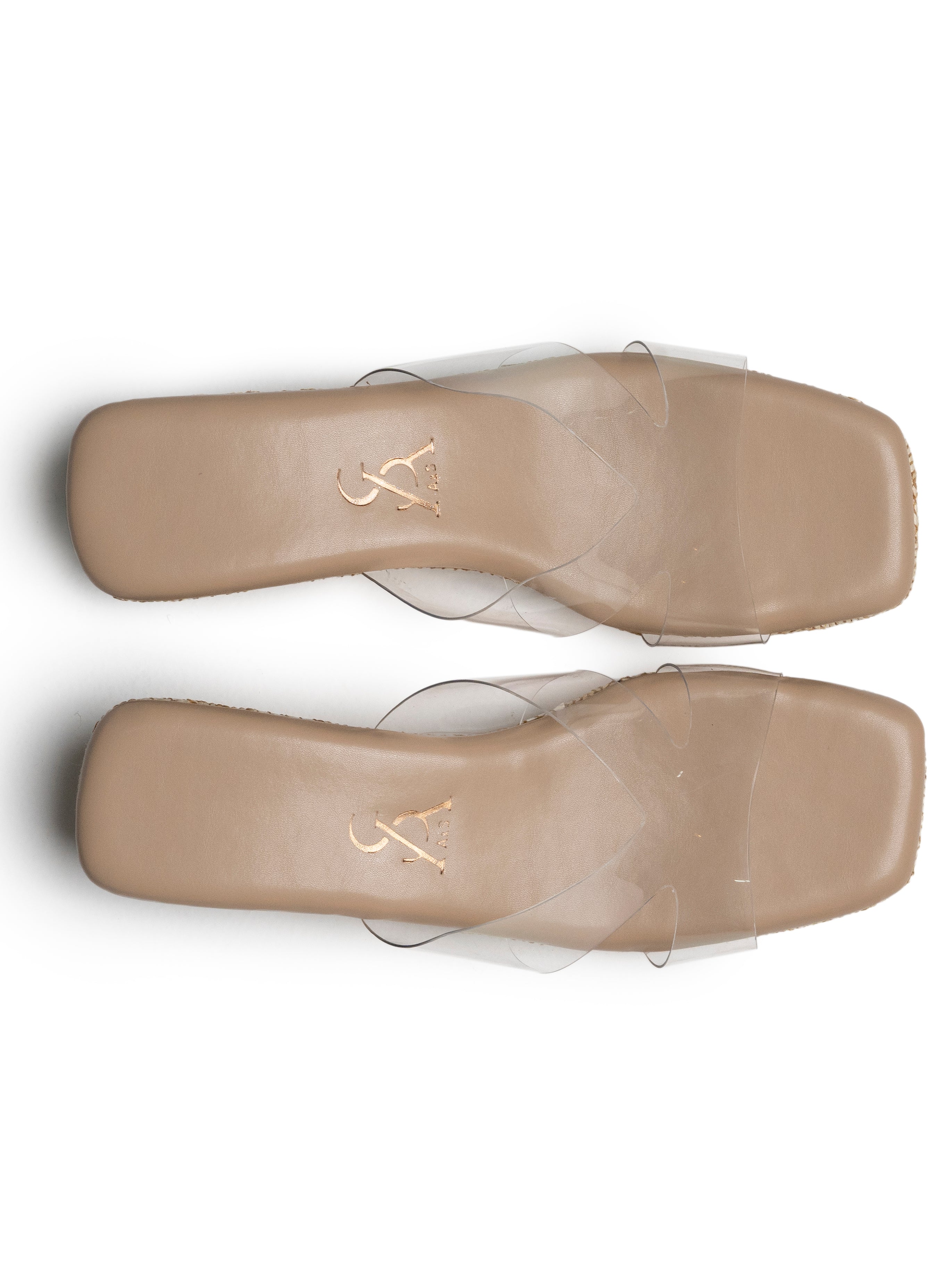 Cutout Transparent Low Wedges