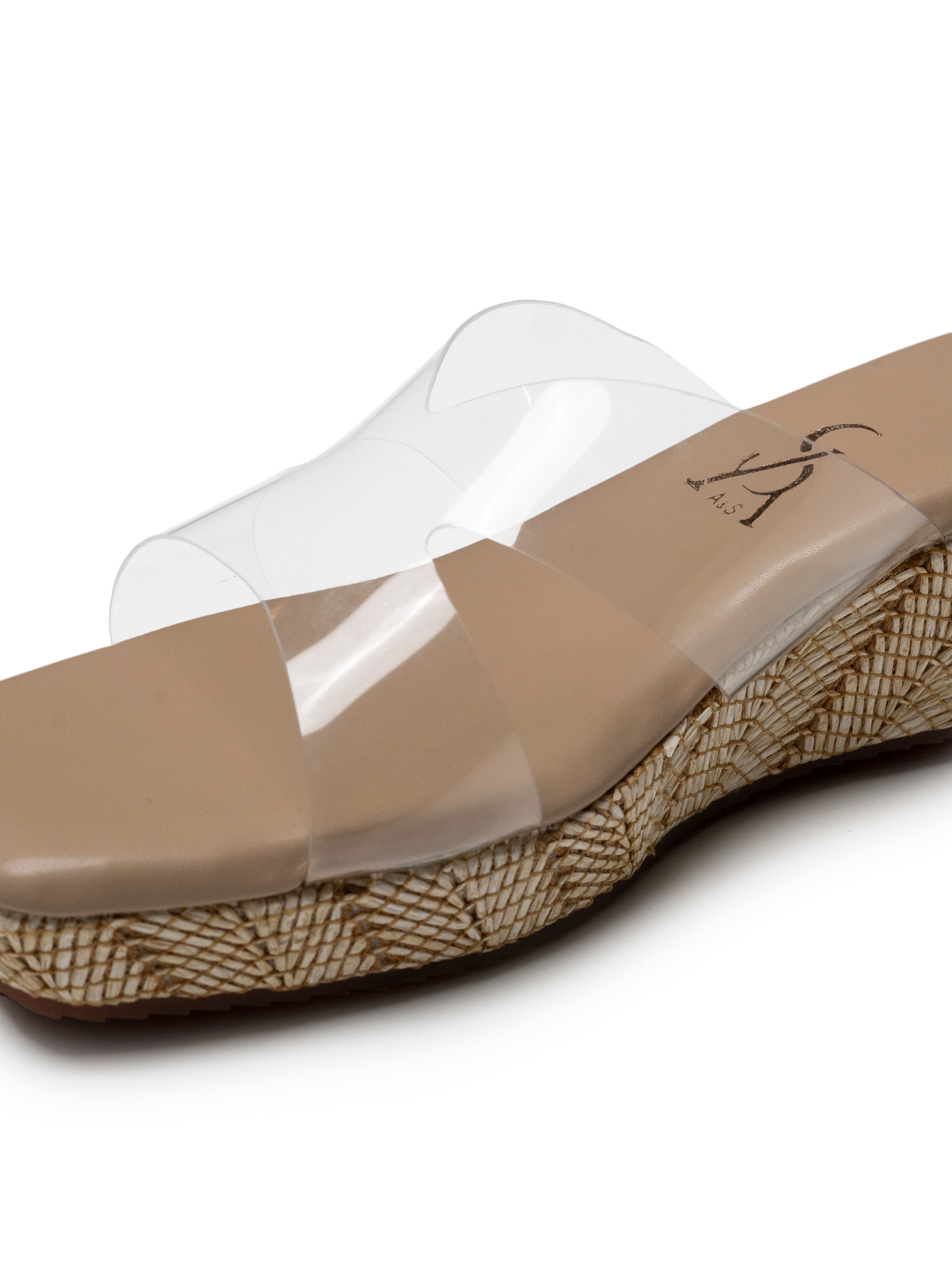 Cutout Transparent Low Wedges