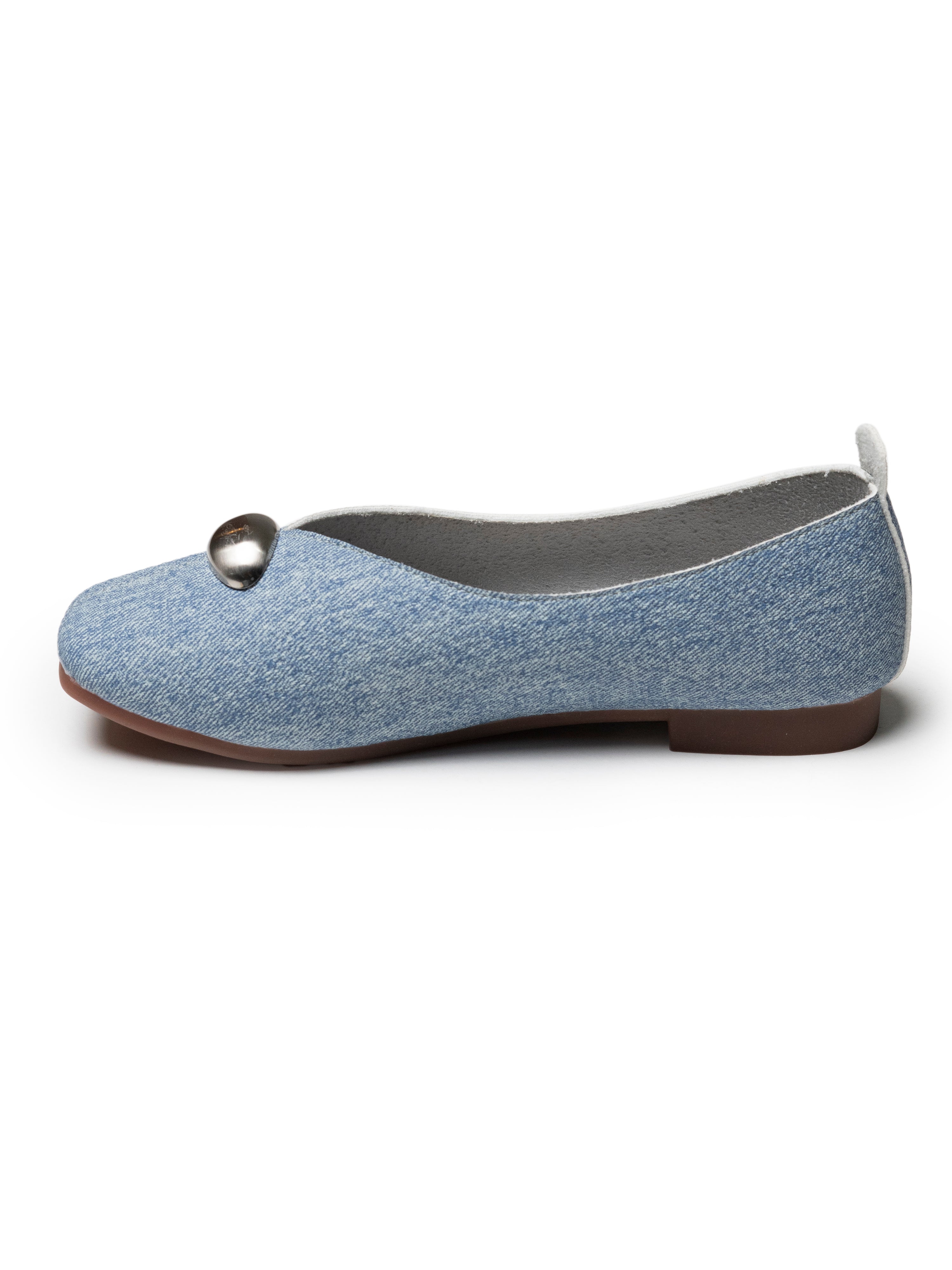 Silver Stud Detail Loafers