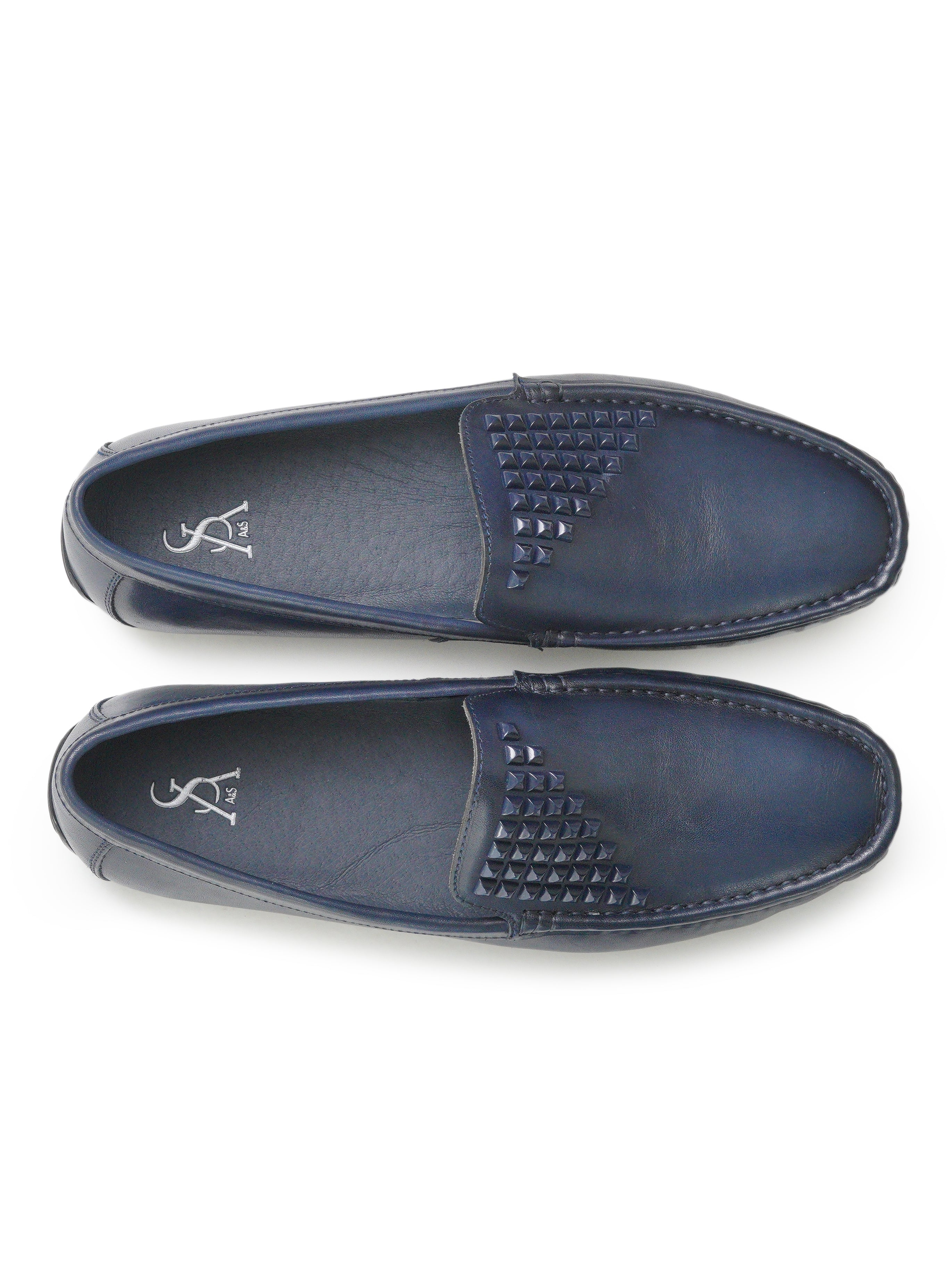 Studded moccasins