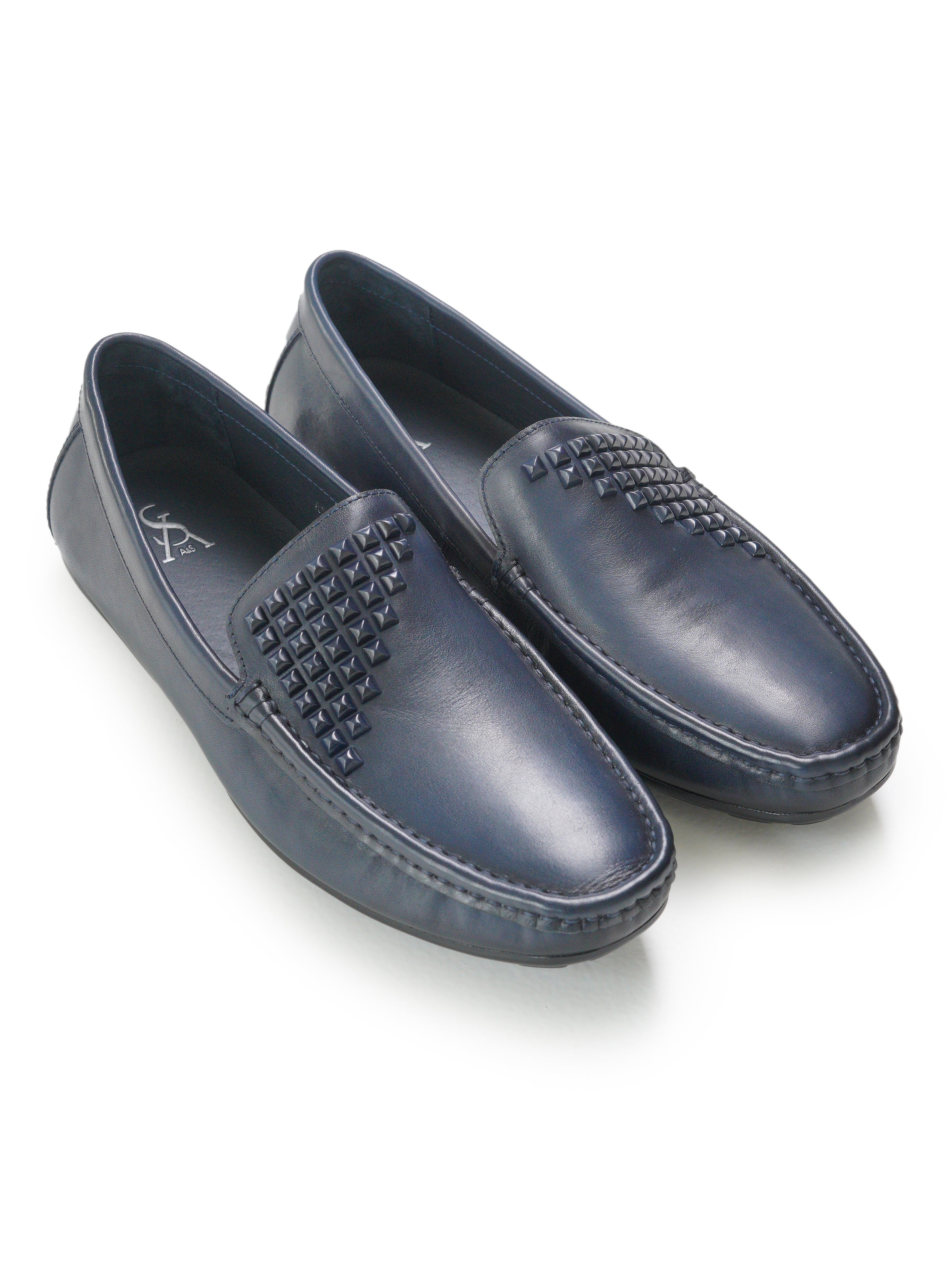 Studded moccasins