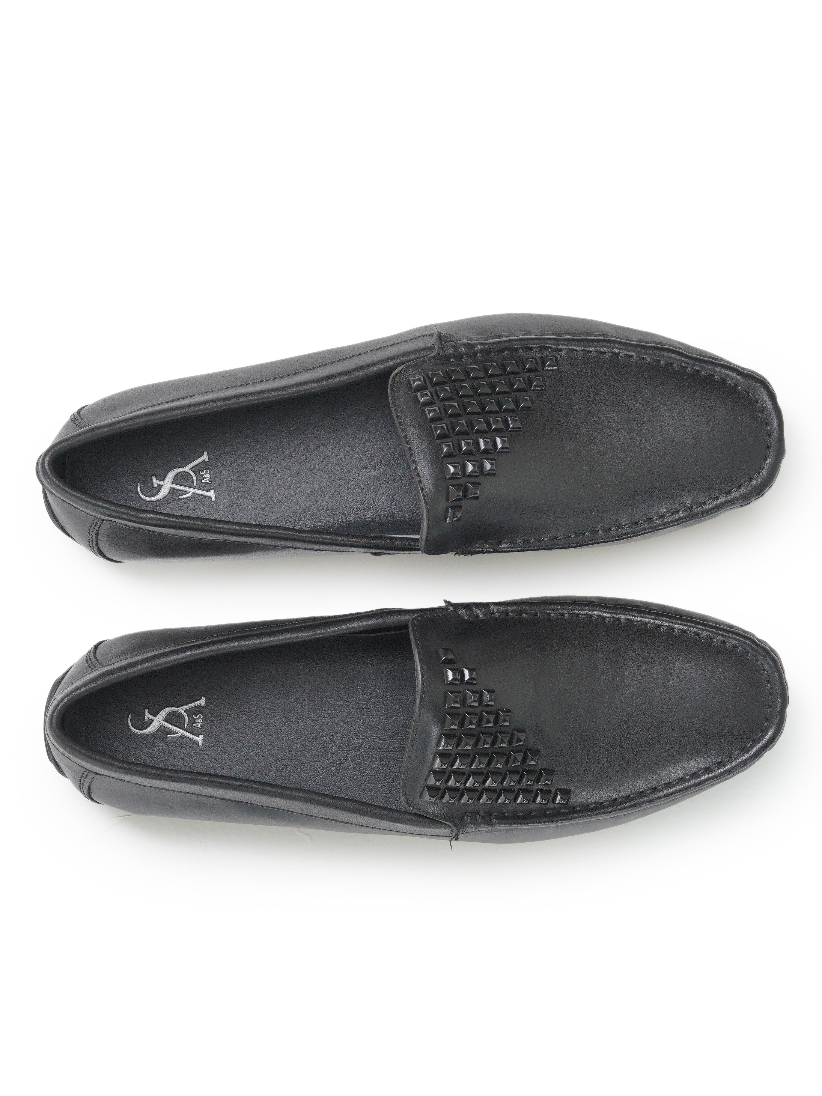 Studded moccasins