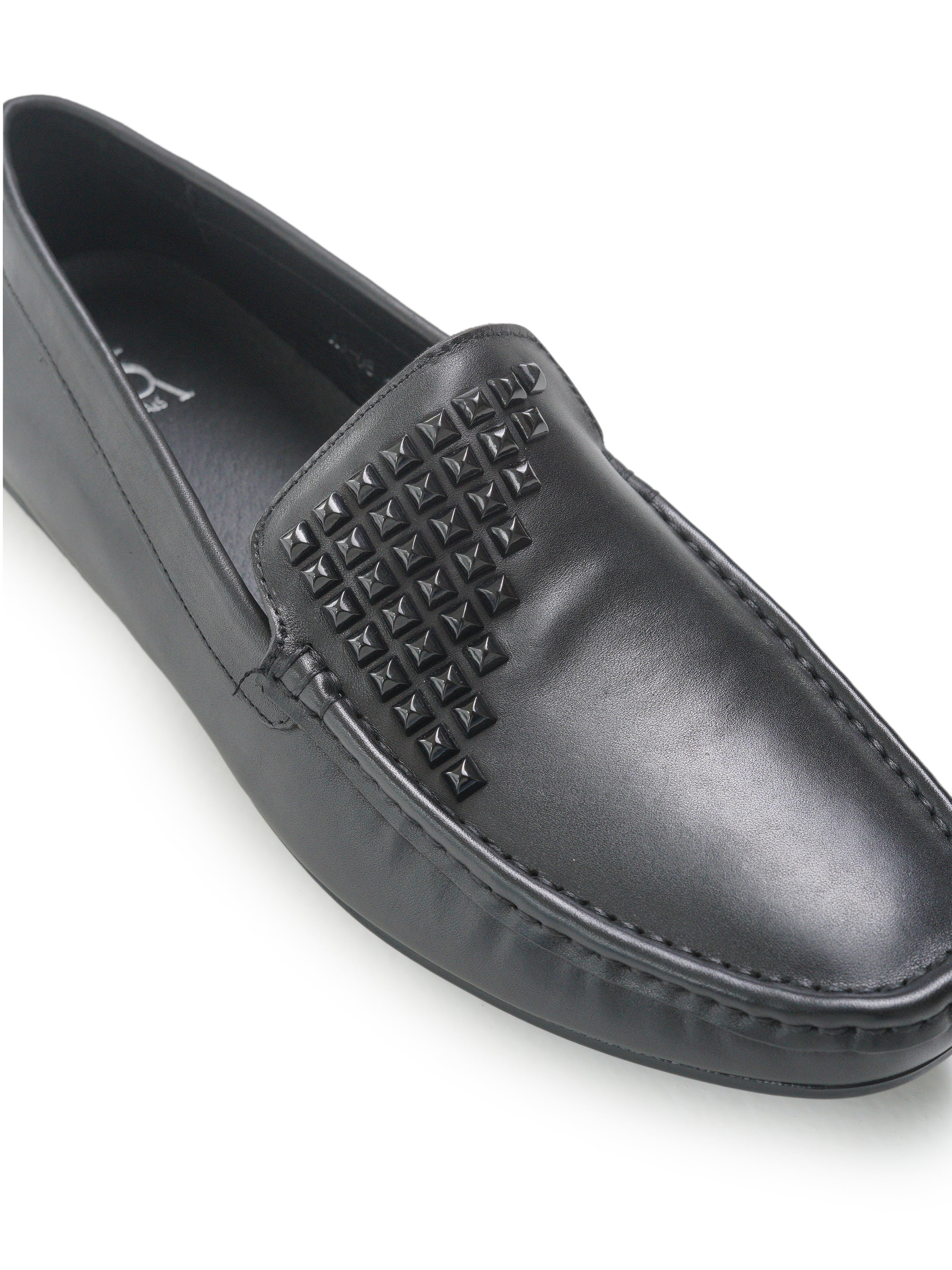 Studded moccasins