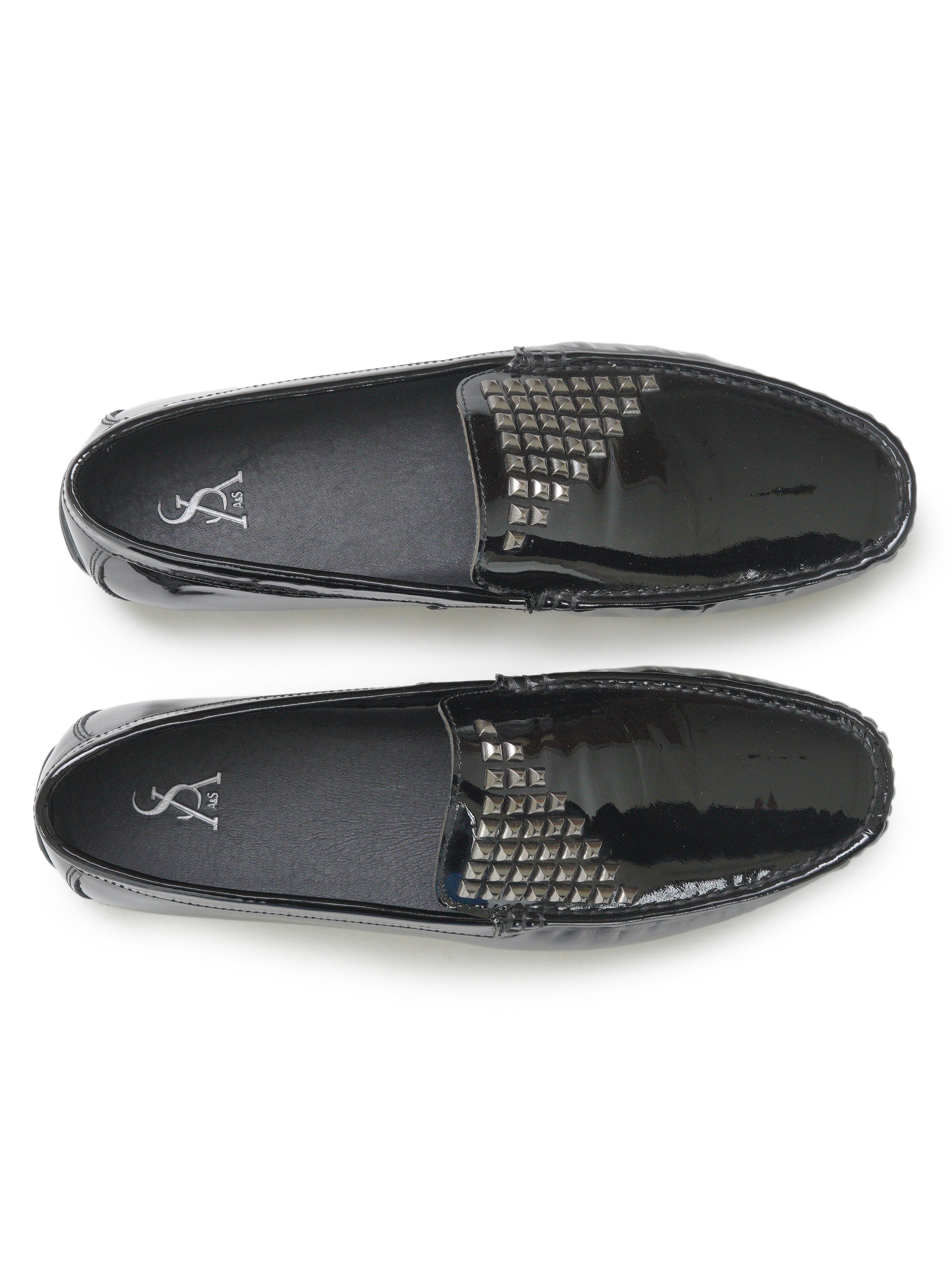 Studded moccasins
