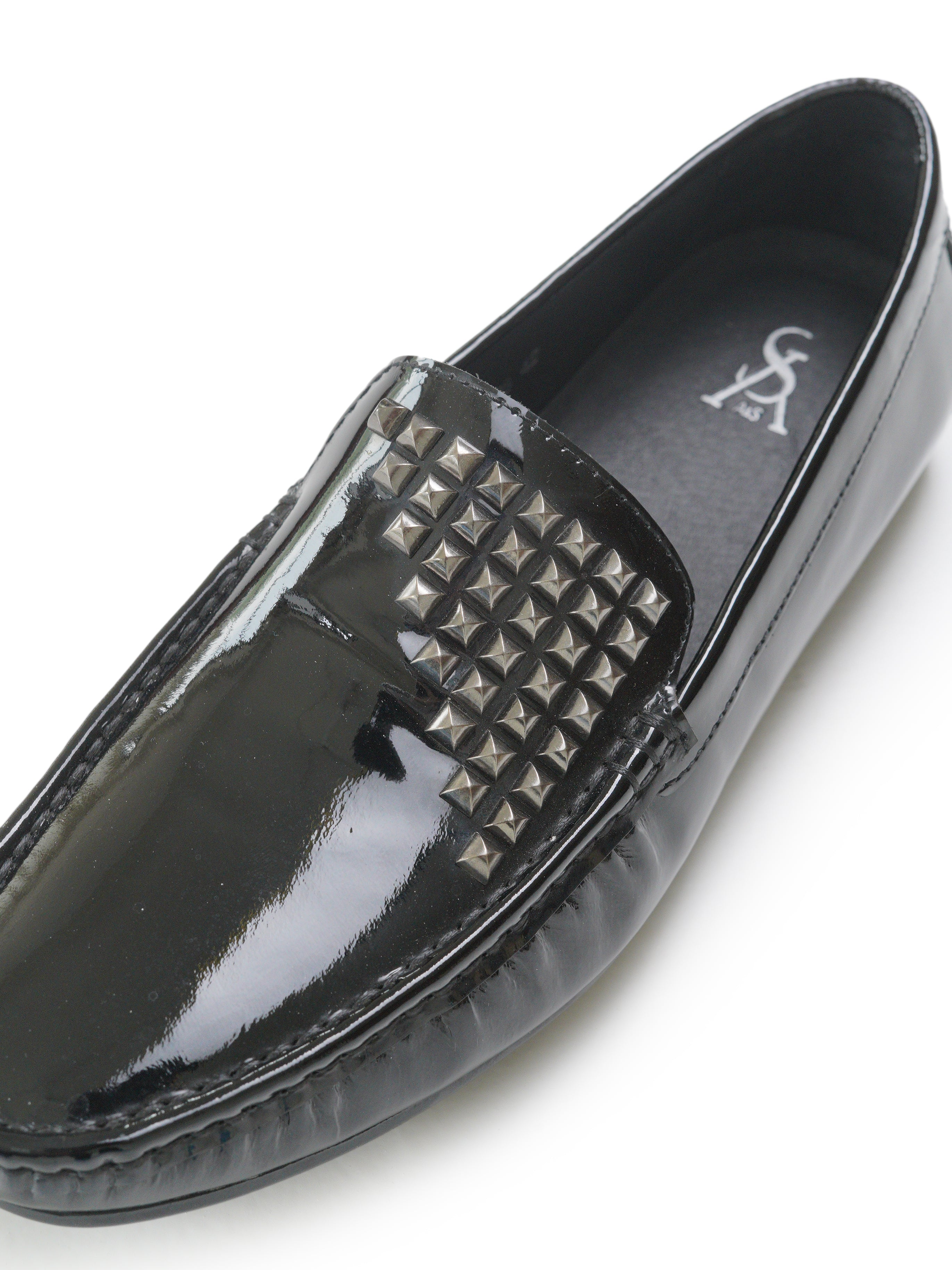 Studded moccasins