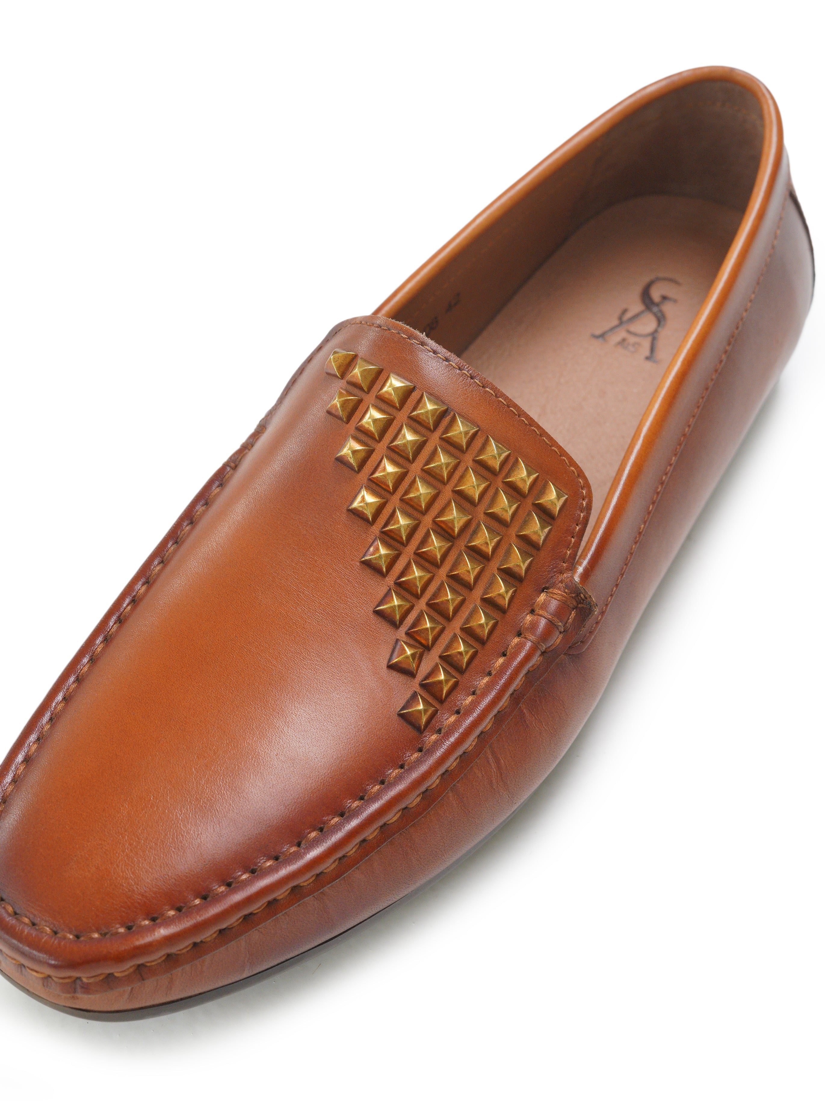 Studded moccasins