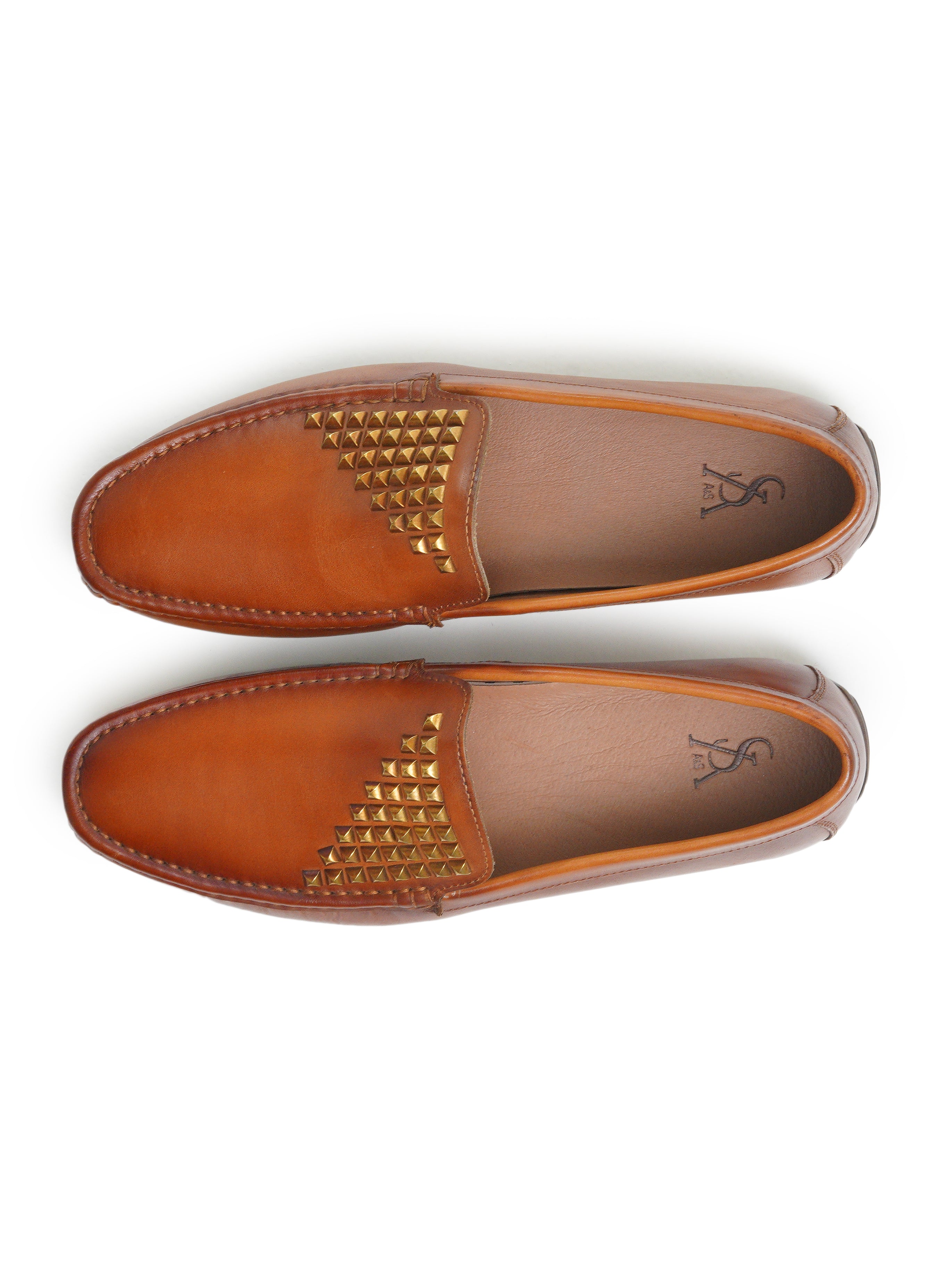 Studded moccasins