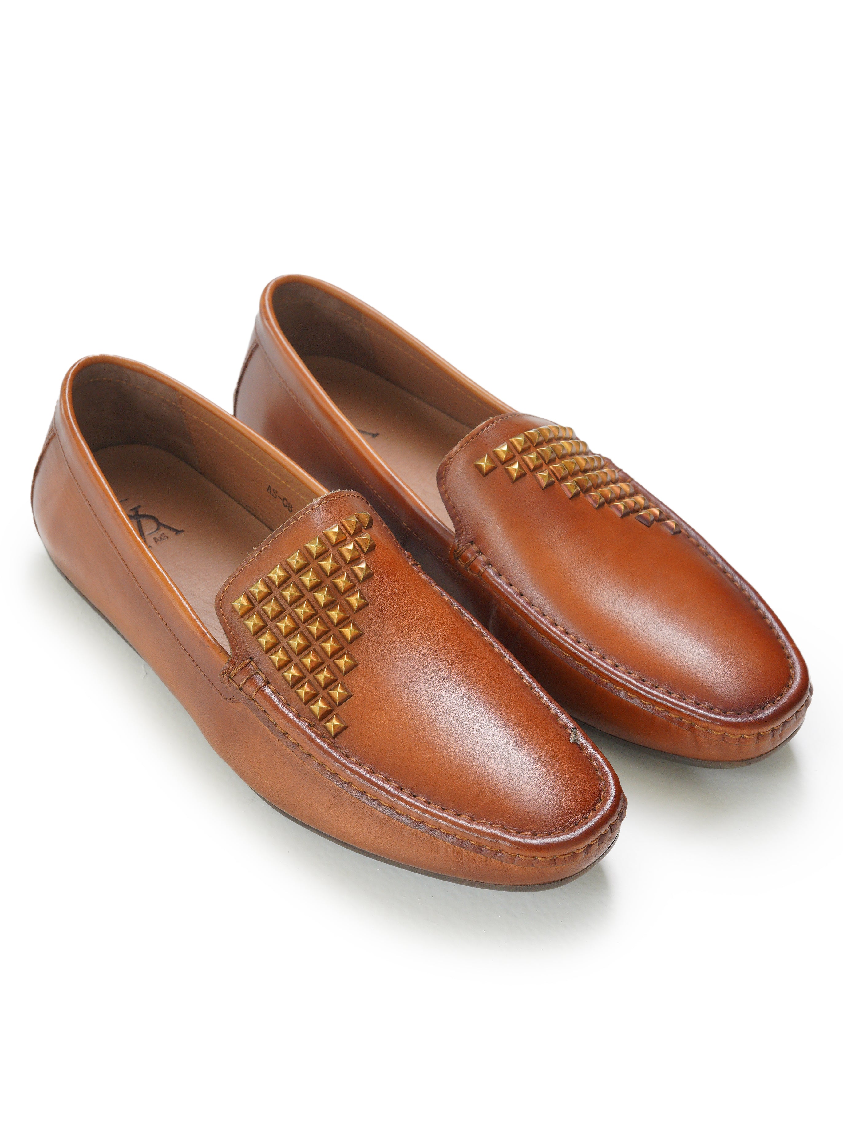 Studded moccasins