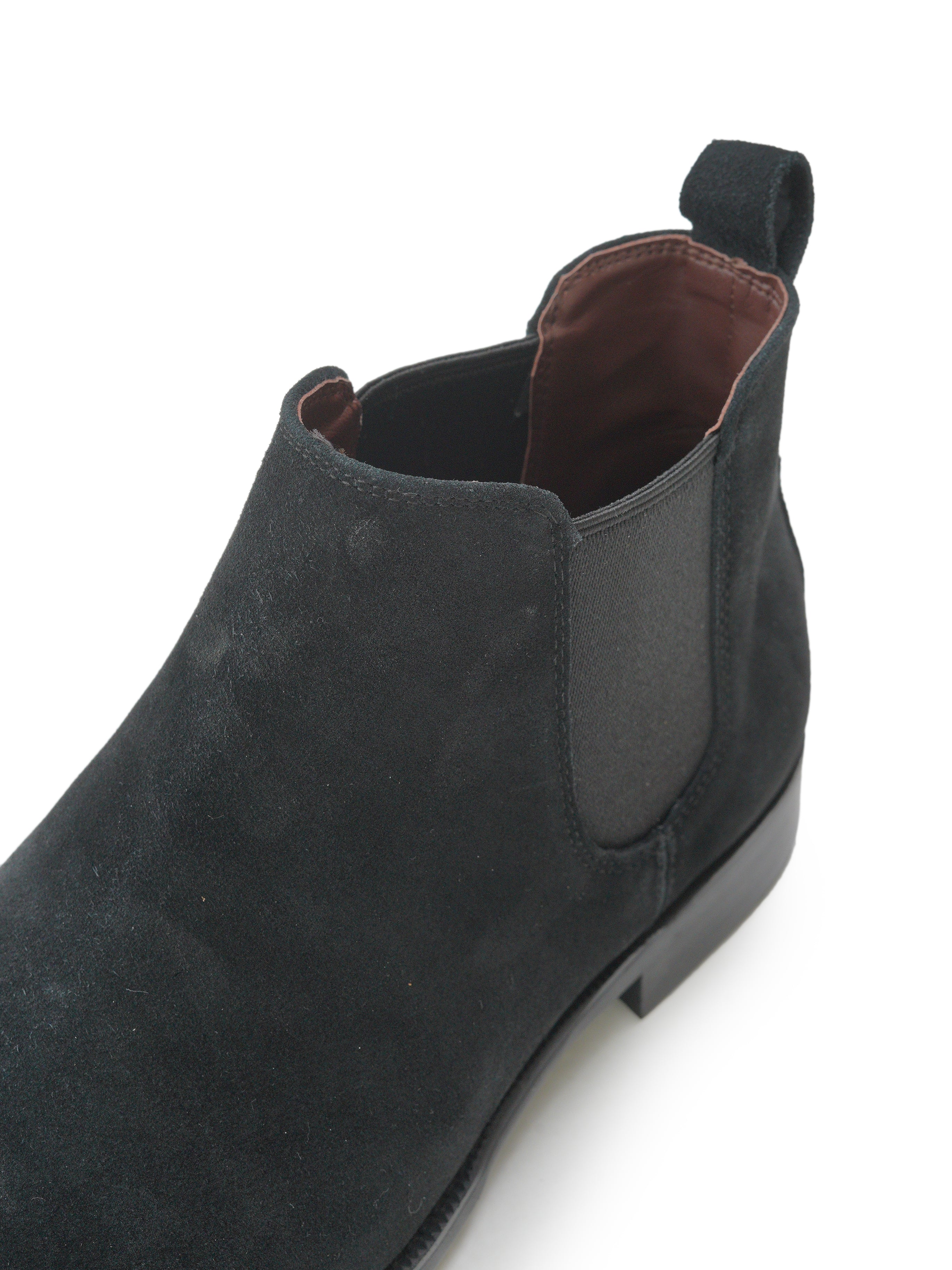 Black suede boots