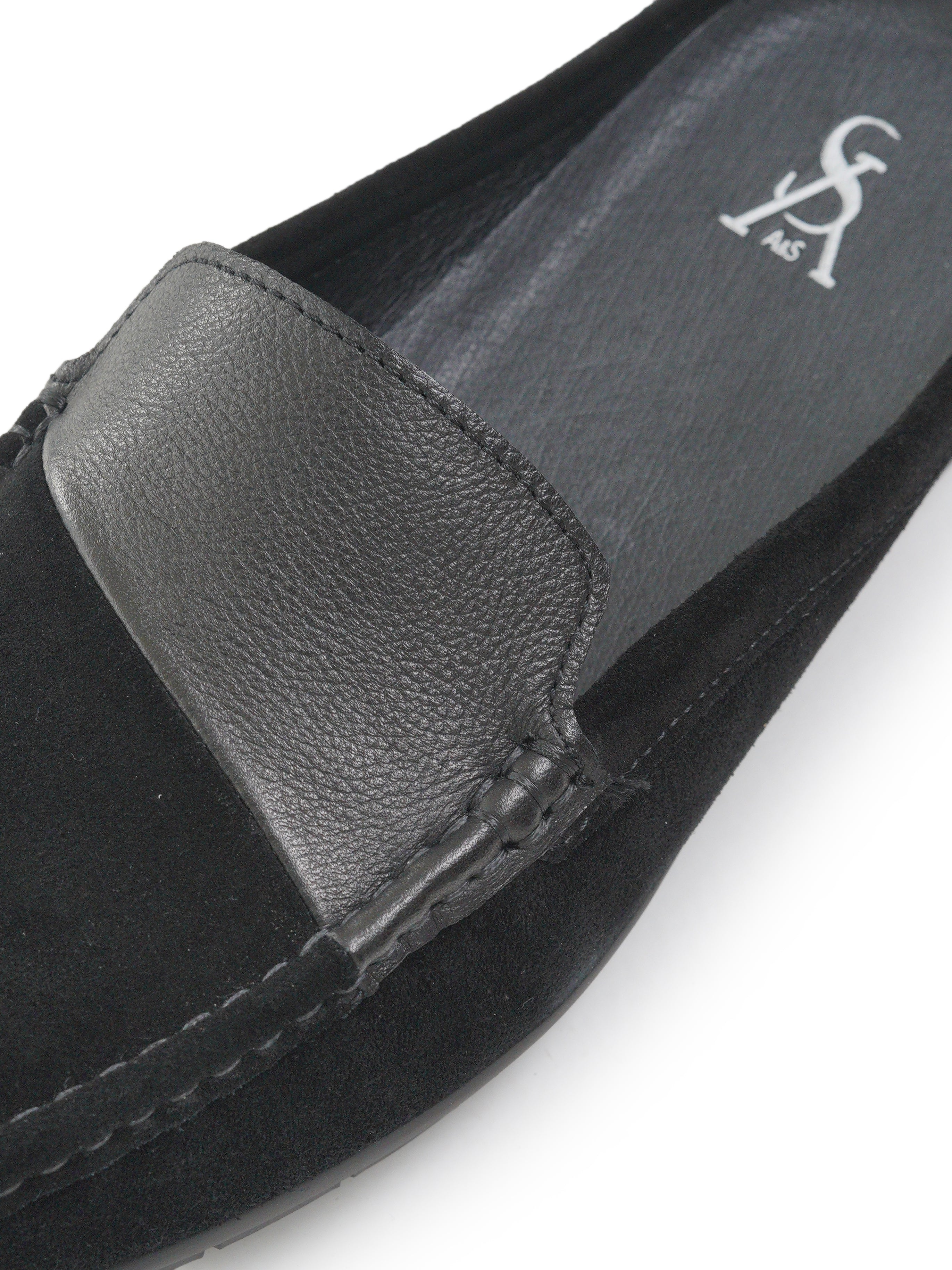 Casual mules with leather detailing