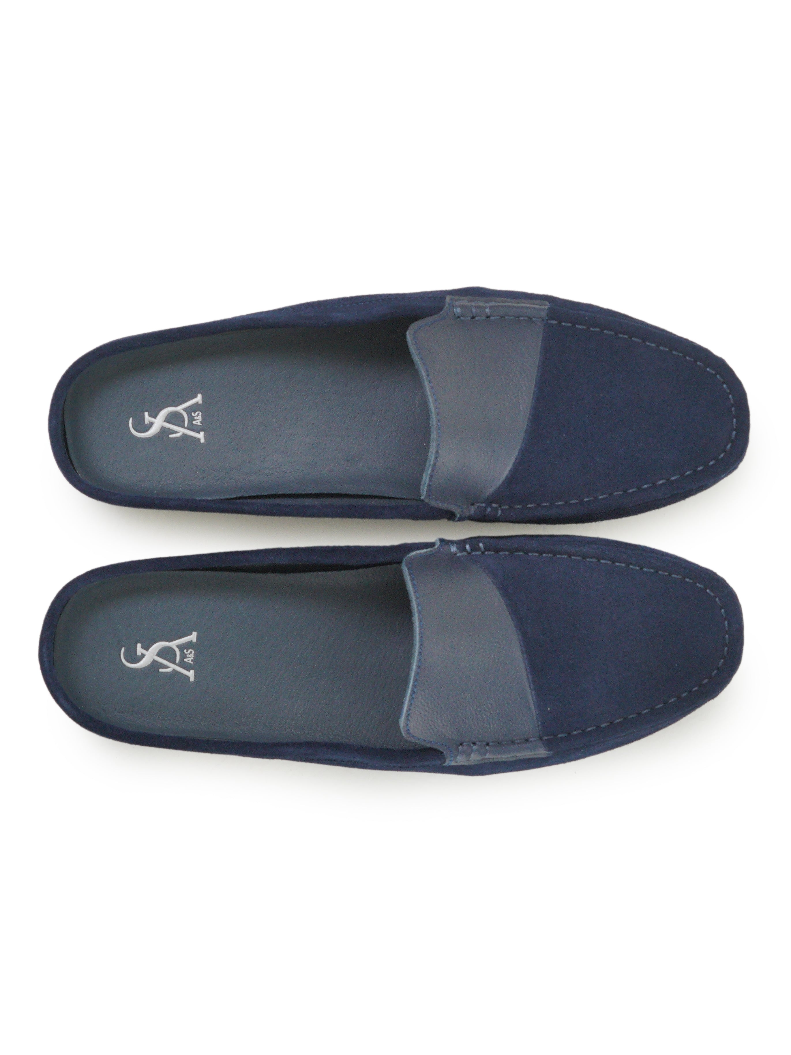 Casual mules with leather detailing