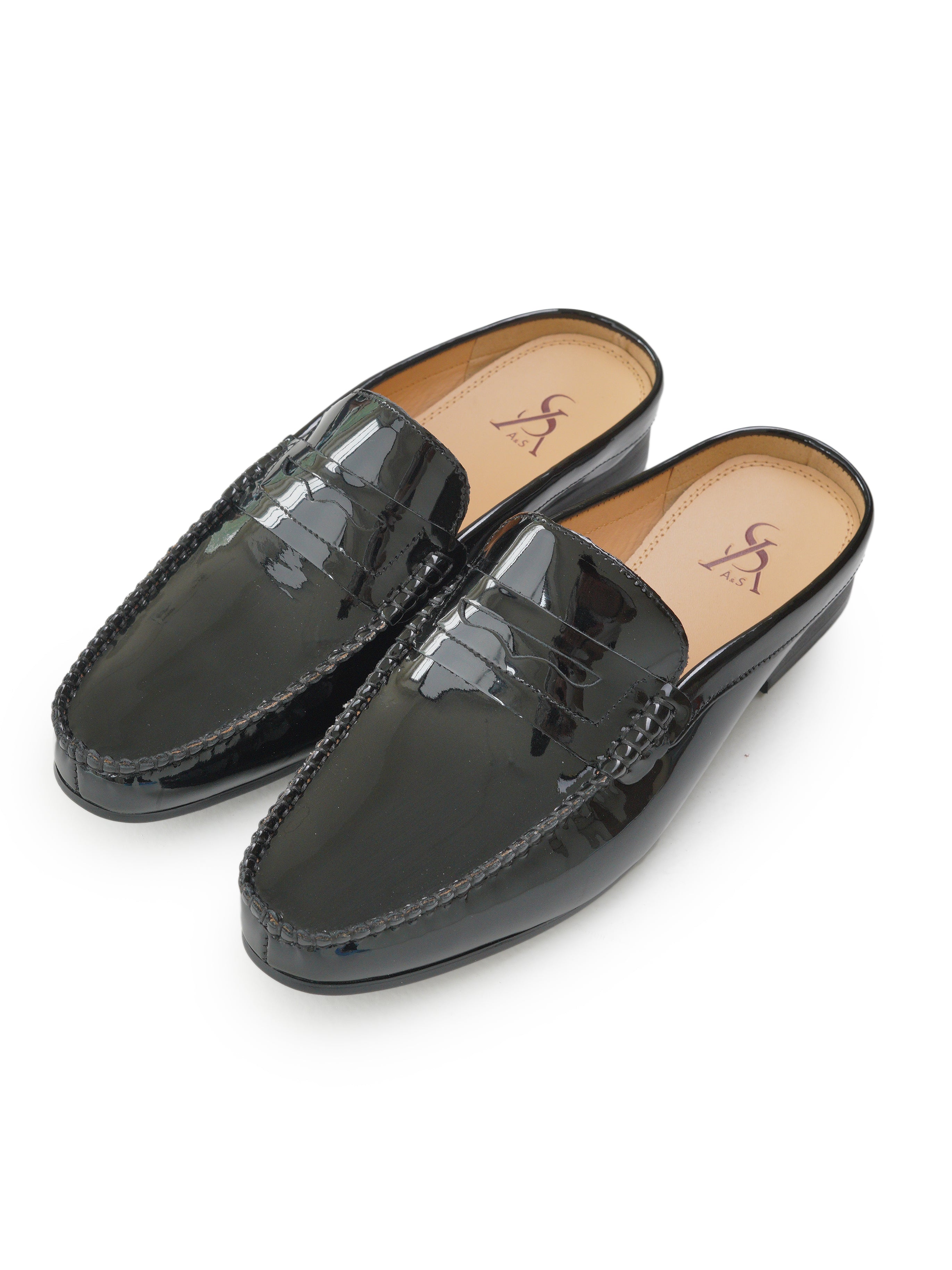 Elegant open-back mules