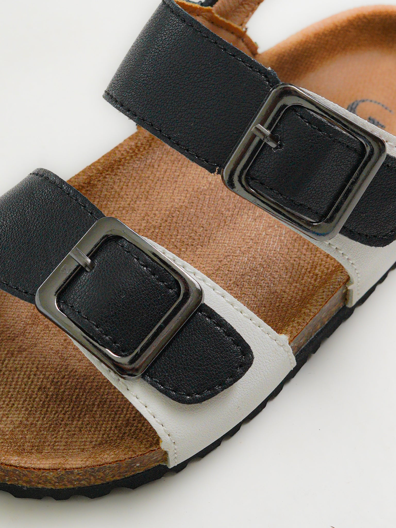Dual Strap Buckle Sandals