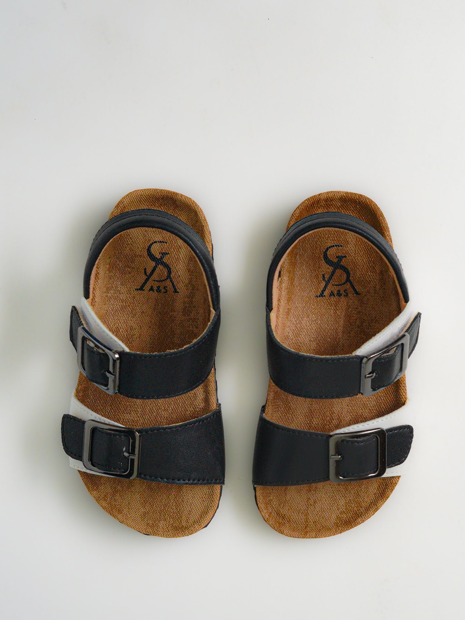 Dual Strap Buckle Sandals