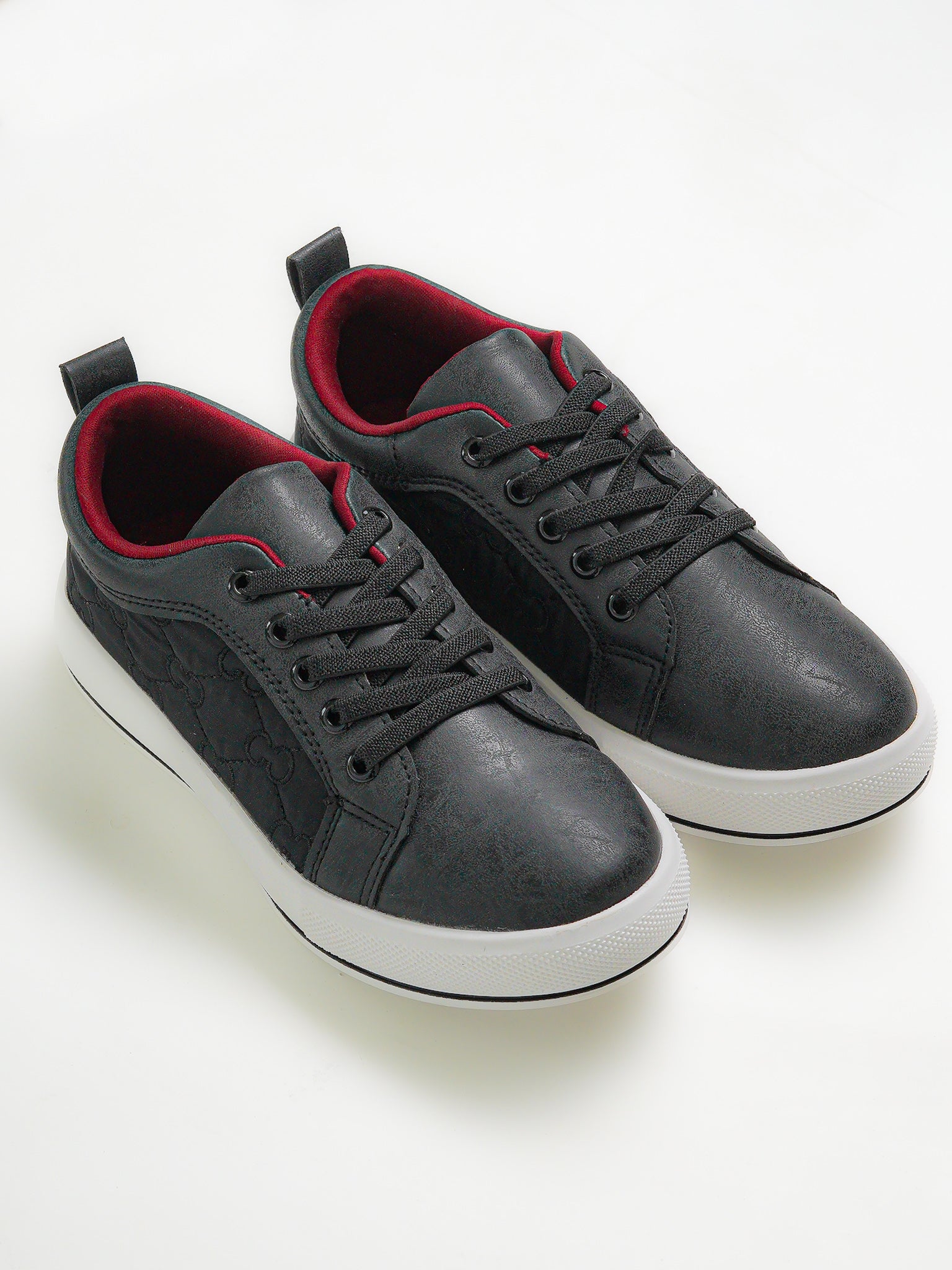 Textured Lace Detail Sneakers