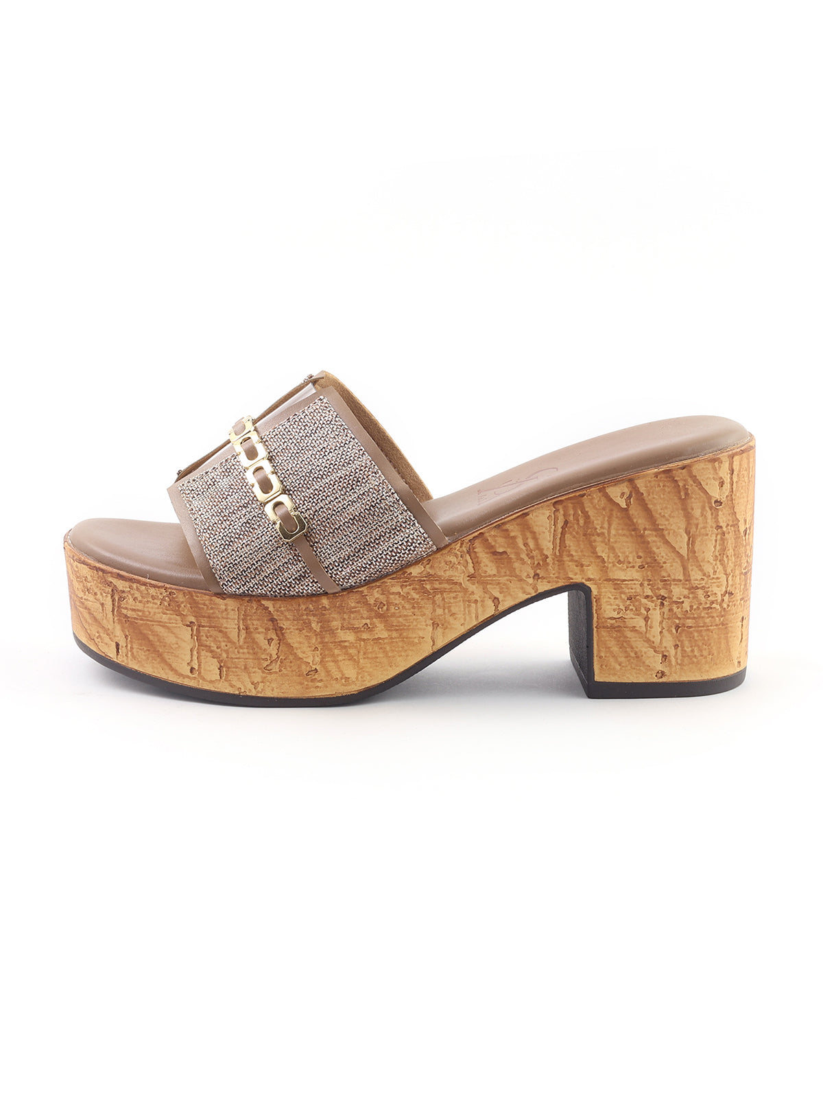 Jute Textured Block Heels
