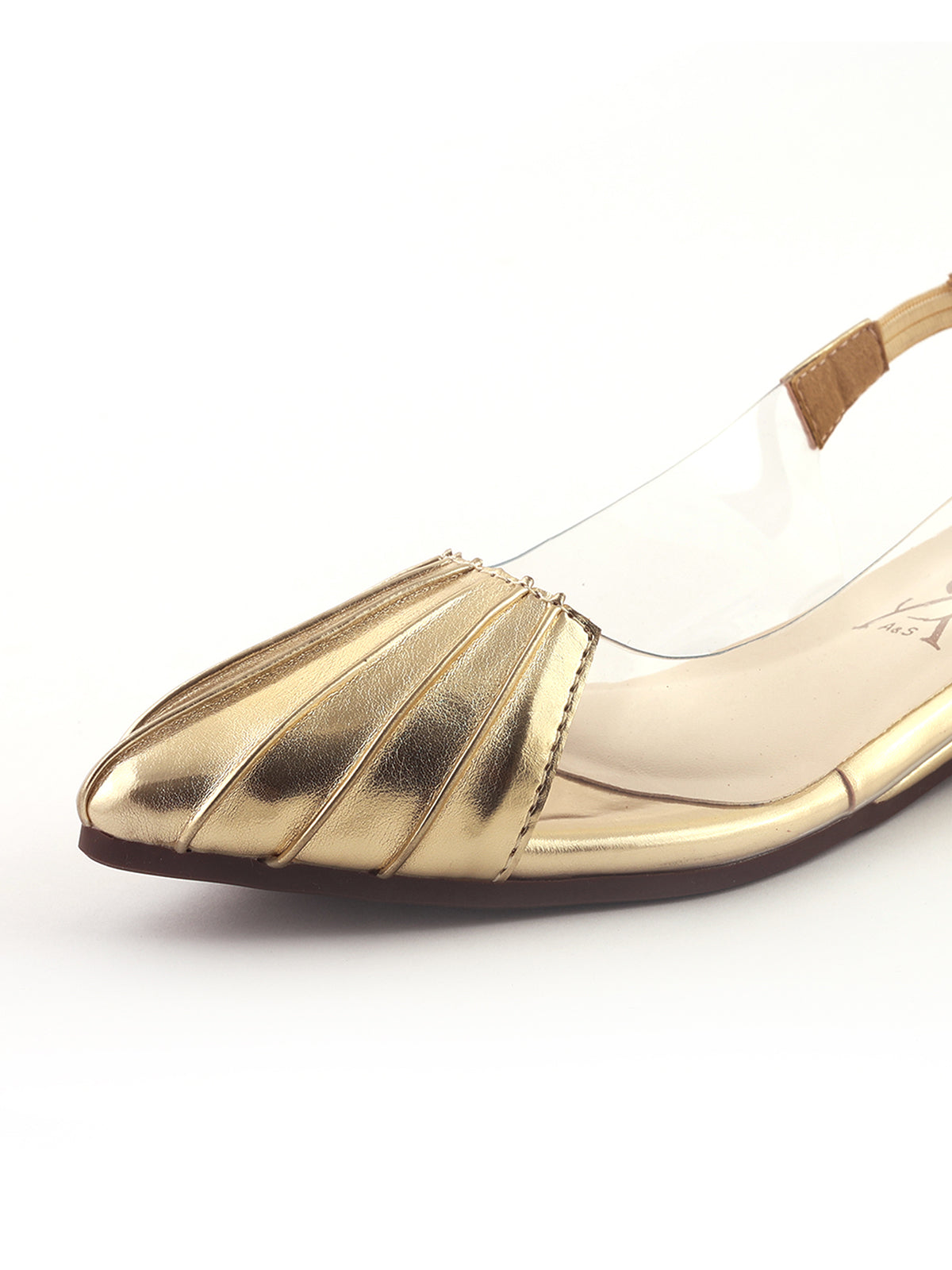 Crinkled Slingback Flats