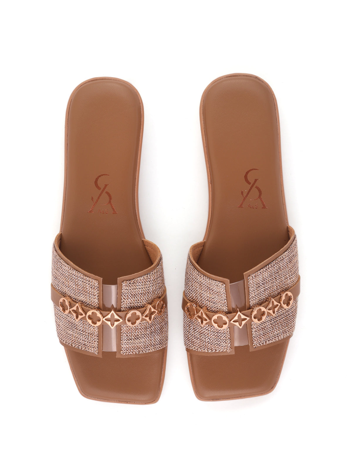 Jute Textured Flats