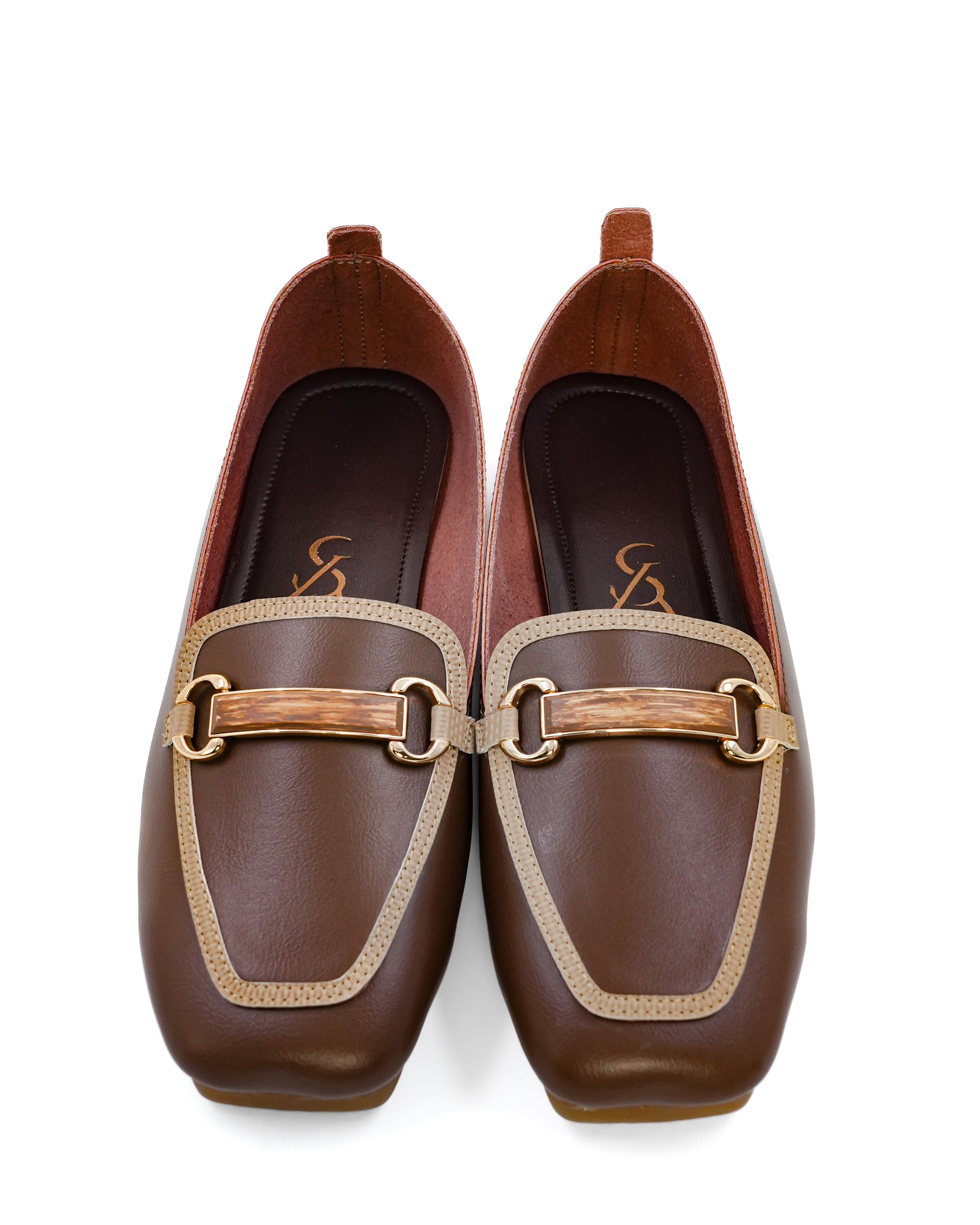 Antique Buckle Detail Chunky Sandals