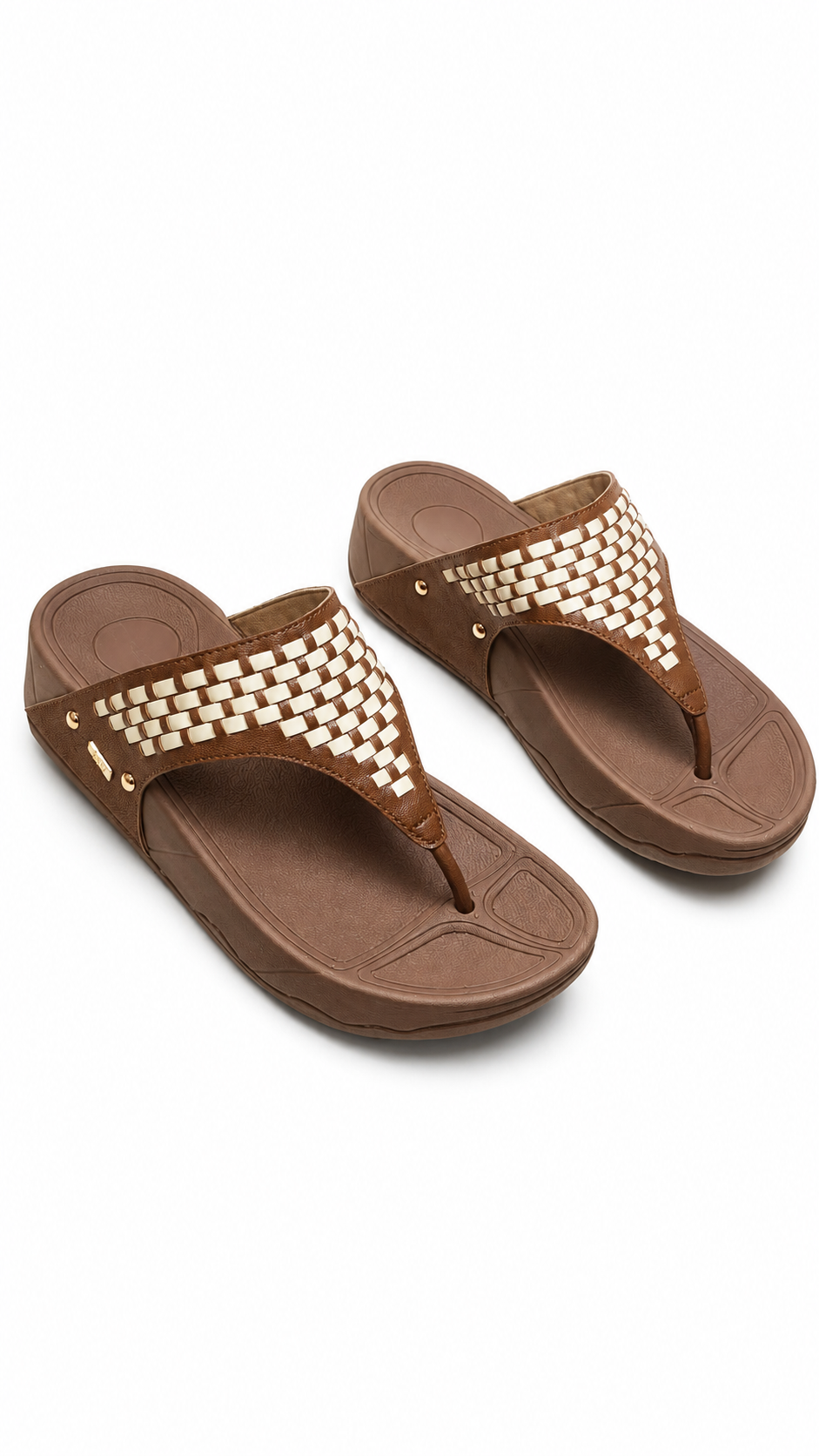 Braid Detail T-Starp Wedges