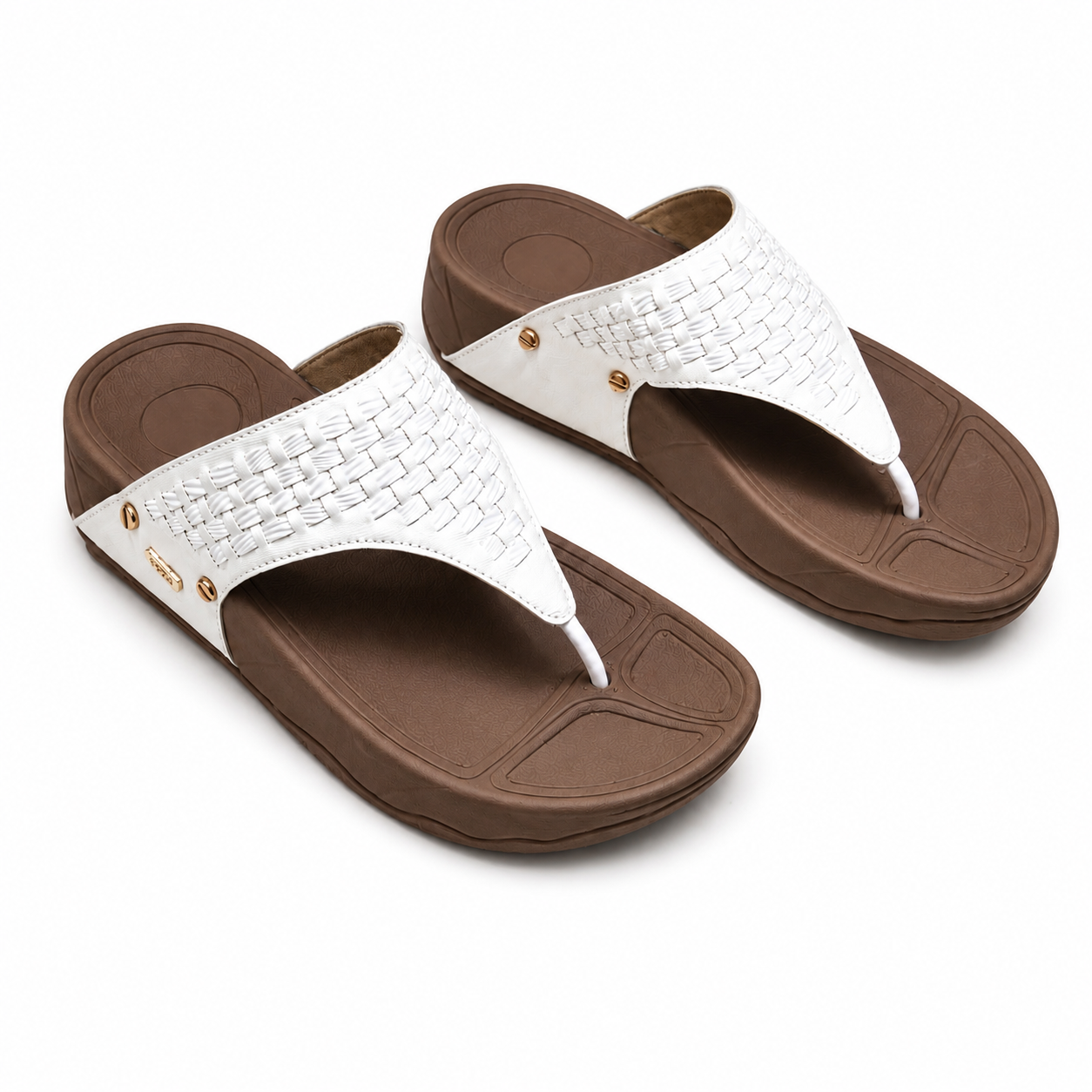 Braid Detail T-Starp Wedges