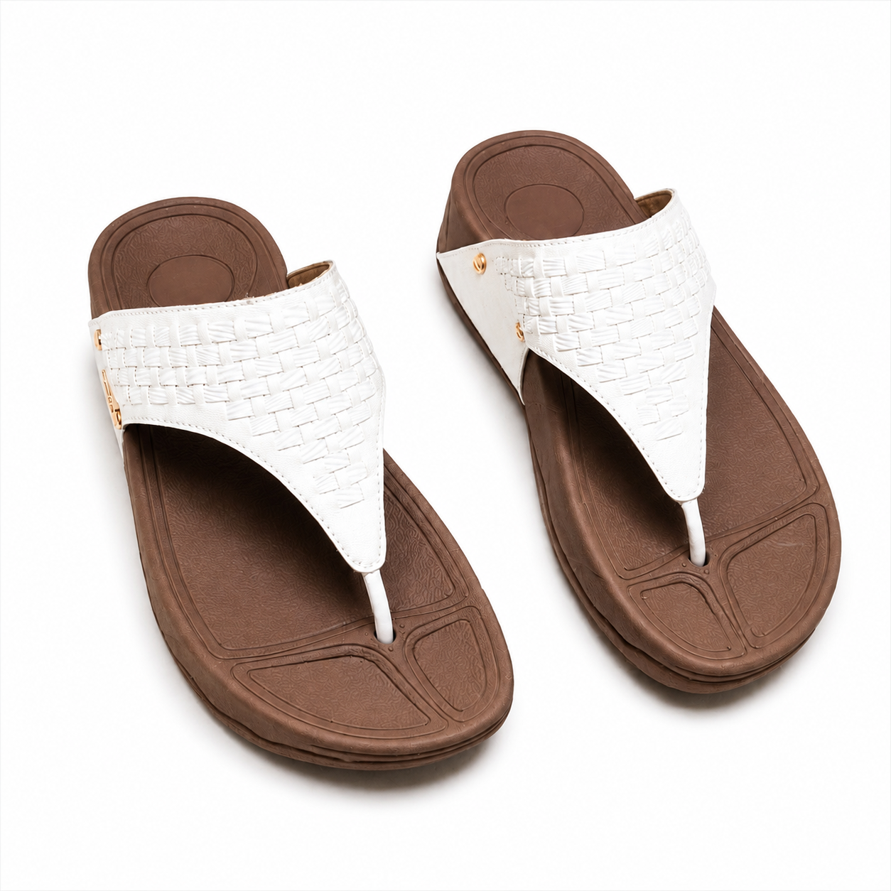 Braid Detail T-Starp Wedges