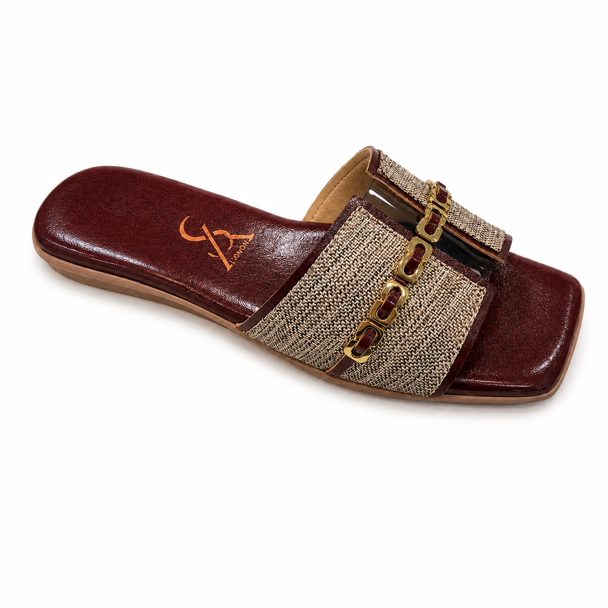 Interlink chain detail flats