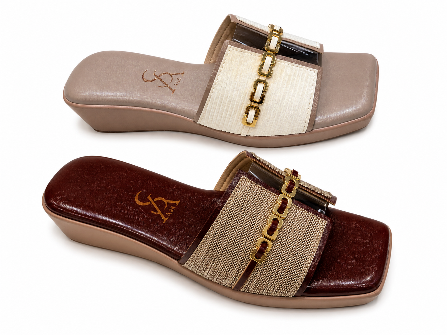 Interlink chain detail wedges