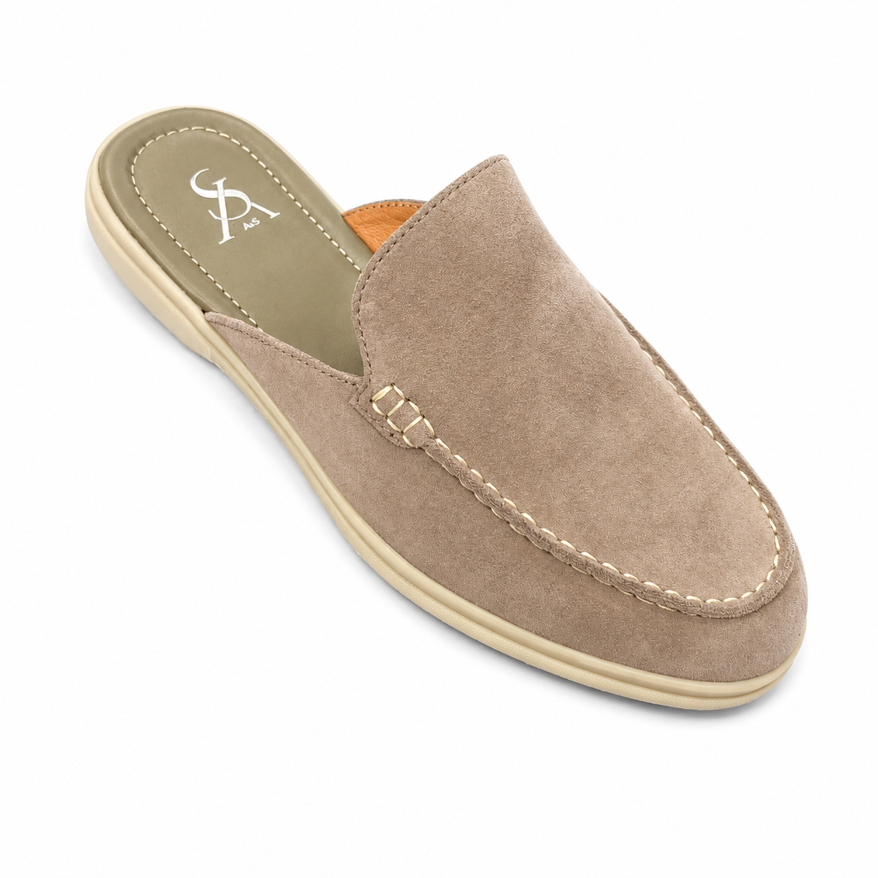 Suede mules
