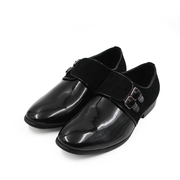 PATENT FORMAL LEATHER SHOE WITH DOUBLE BUCKLE