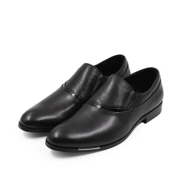 FORMAL LEATHER SHOES WITH SIDE METAL TOE
