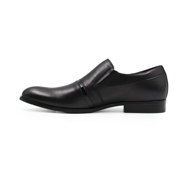 FORMAL LEATHER SHOES WITH SIDE METAL TOE