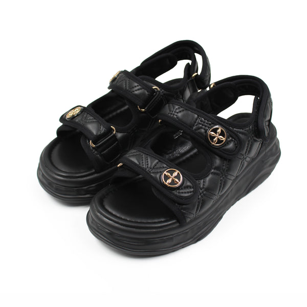 CUSHIONED VELCRO STRAP SANDALS