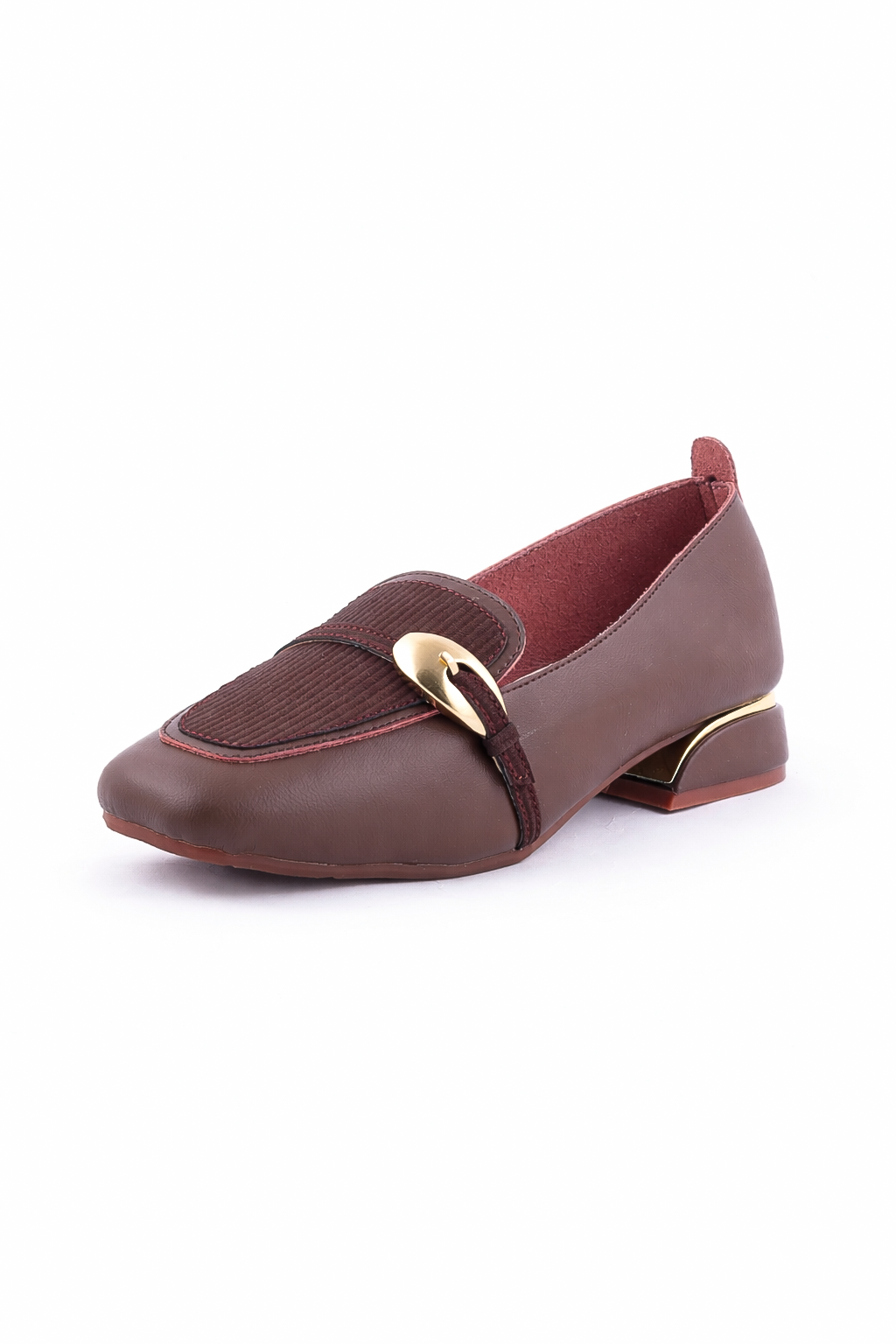 Sculpted Metal detail stap Ballerinas