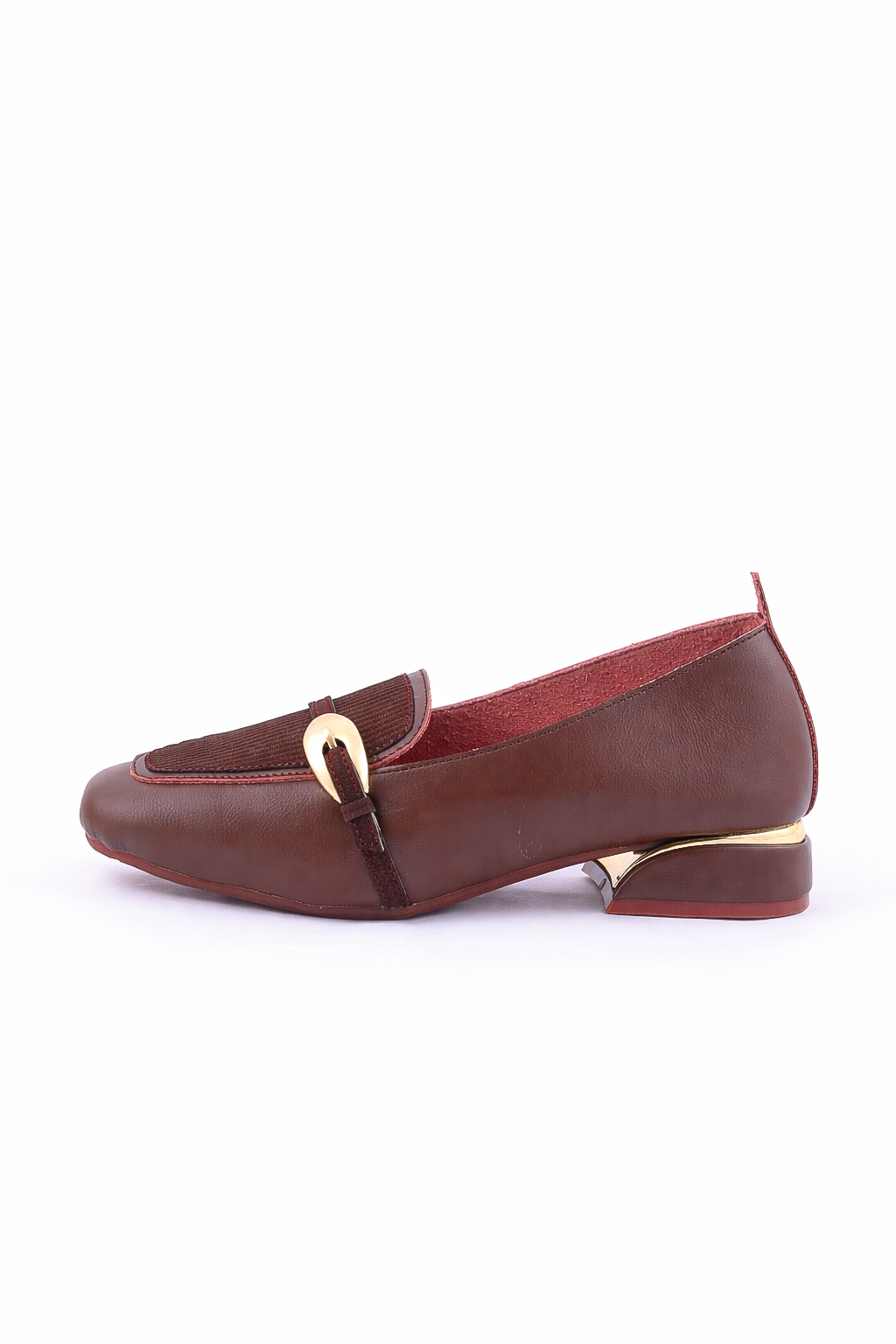 Sculpted Metal detail stap Ballerinas