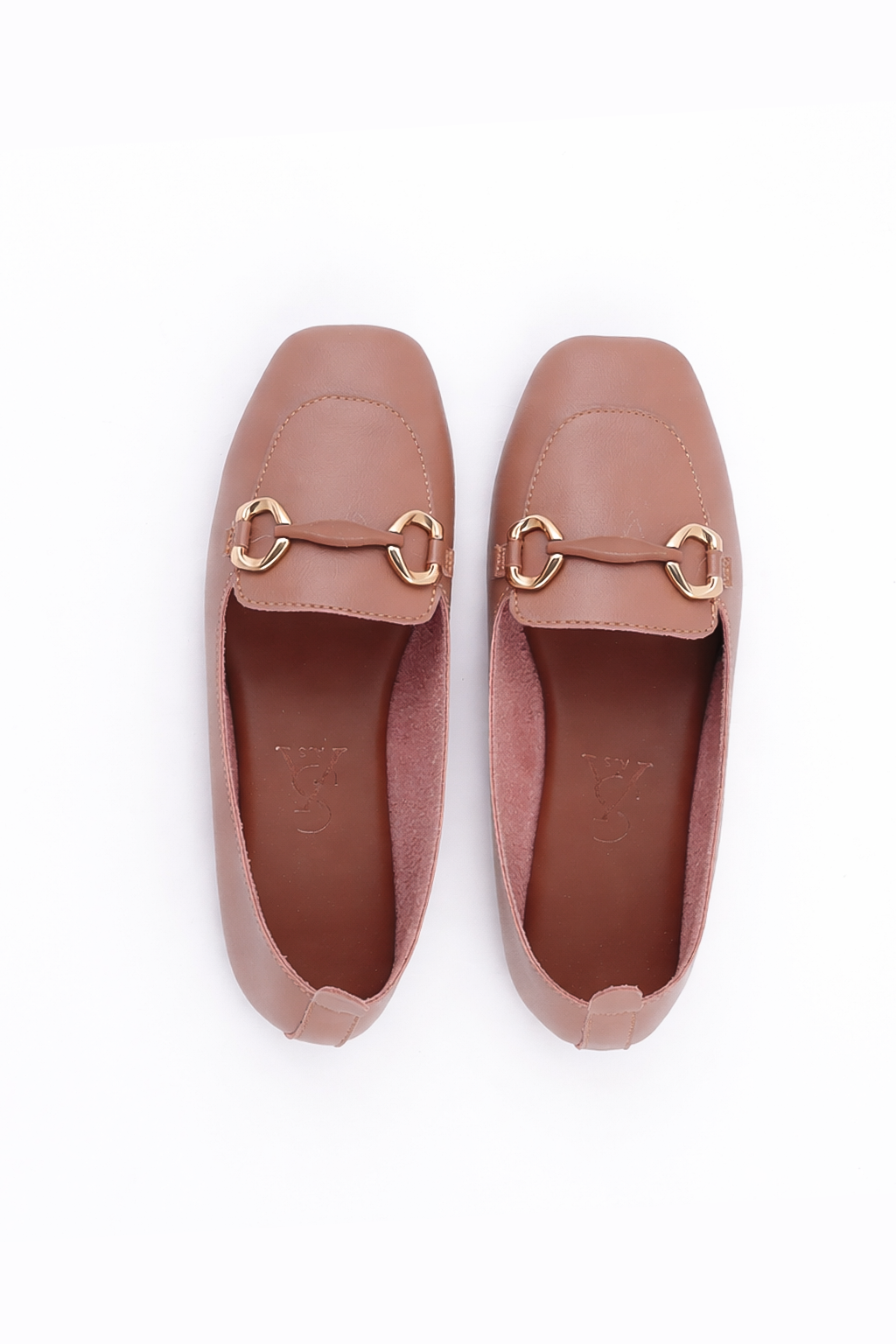 Metal Link strap detail Ballerinas