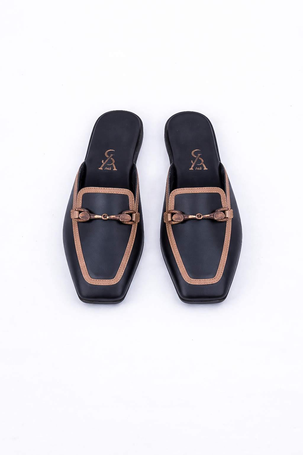 Classic Buckle detail slip on Mules