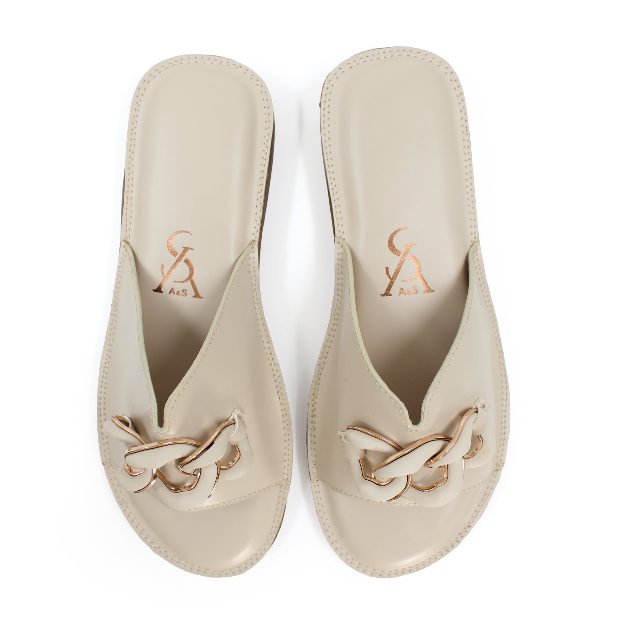 Golden Chain Detail Flats