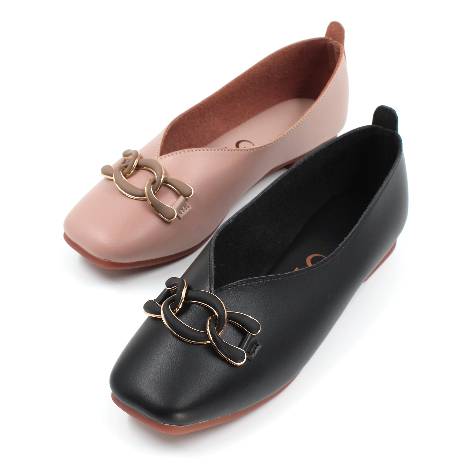 Chunky Chain Detail Loafers