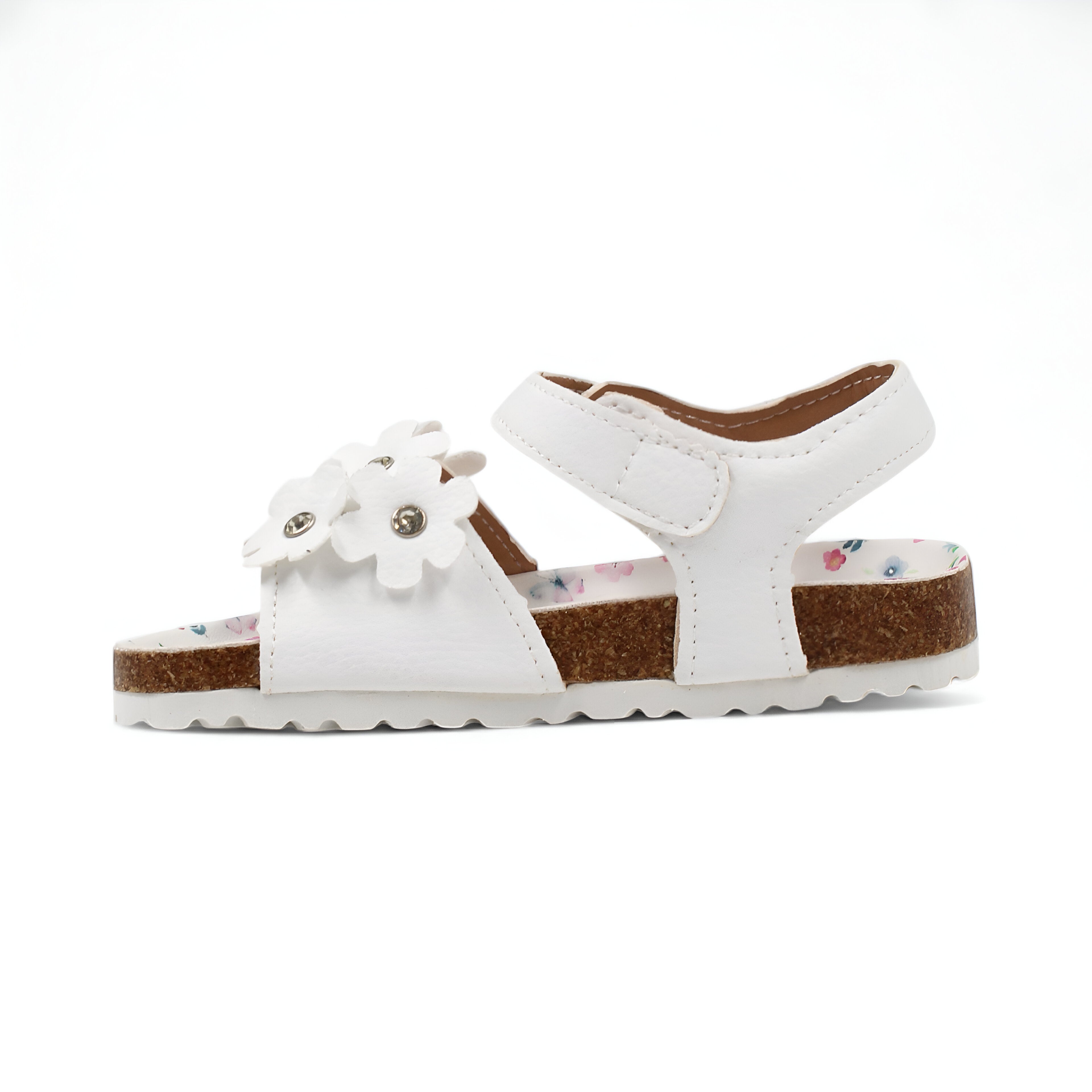 Floral Embossed Daisy Sandals