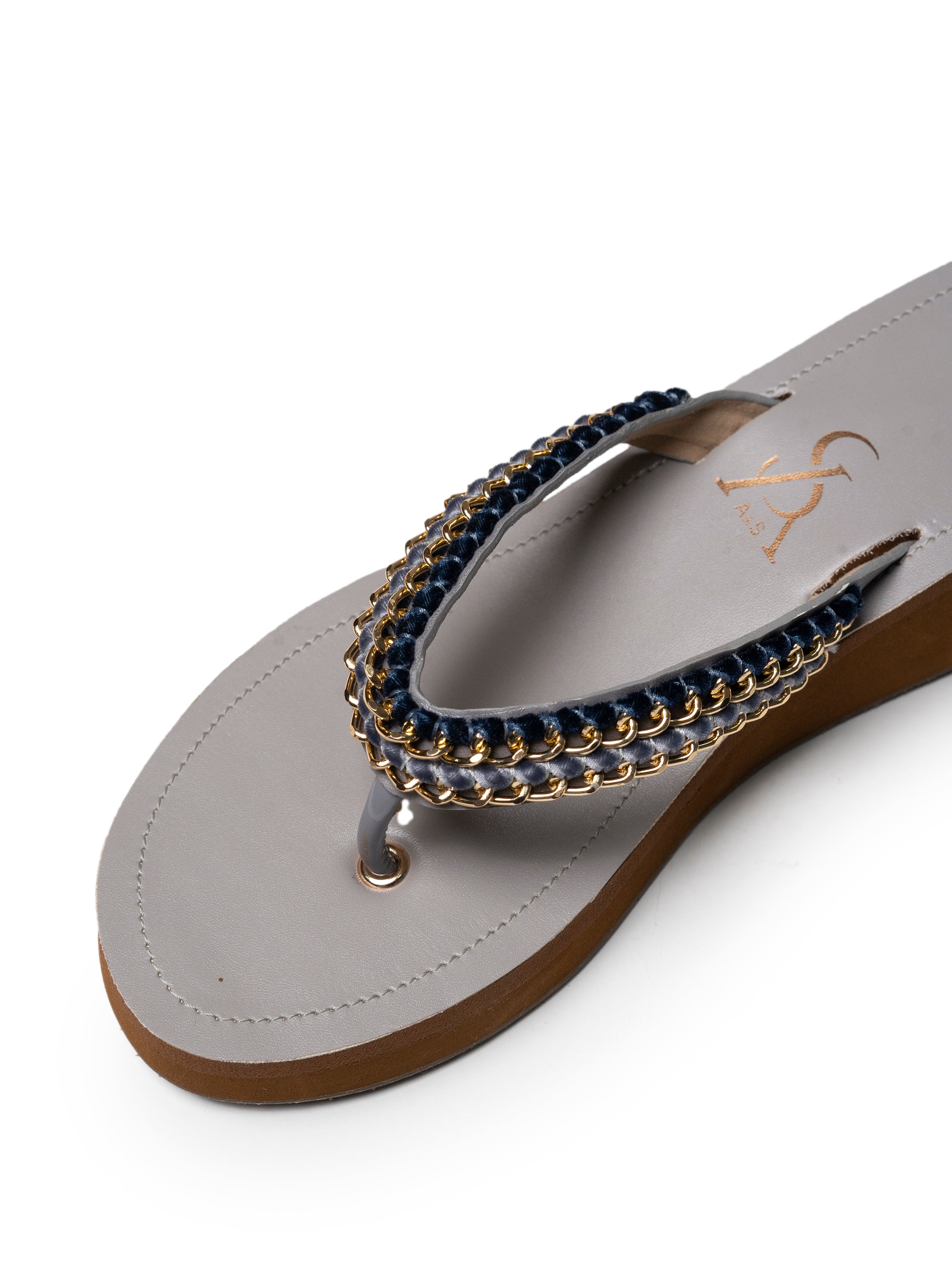 Dual Chain Detail Flip Flop Platform