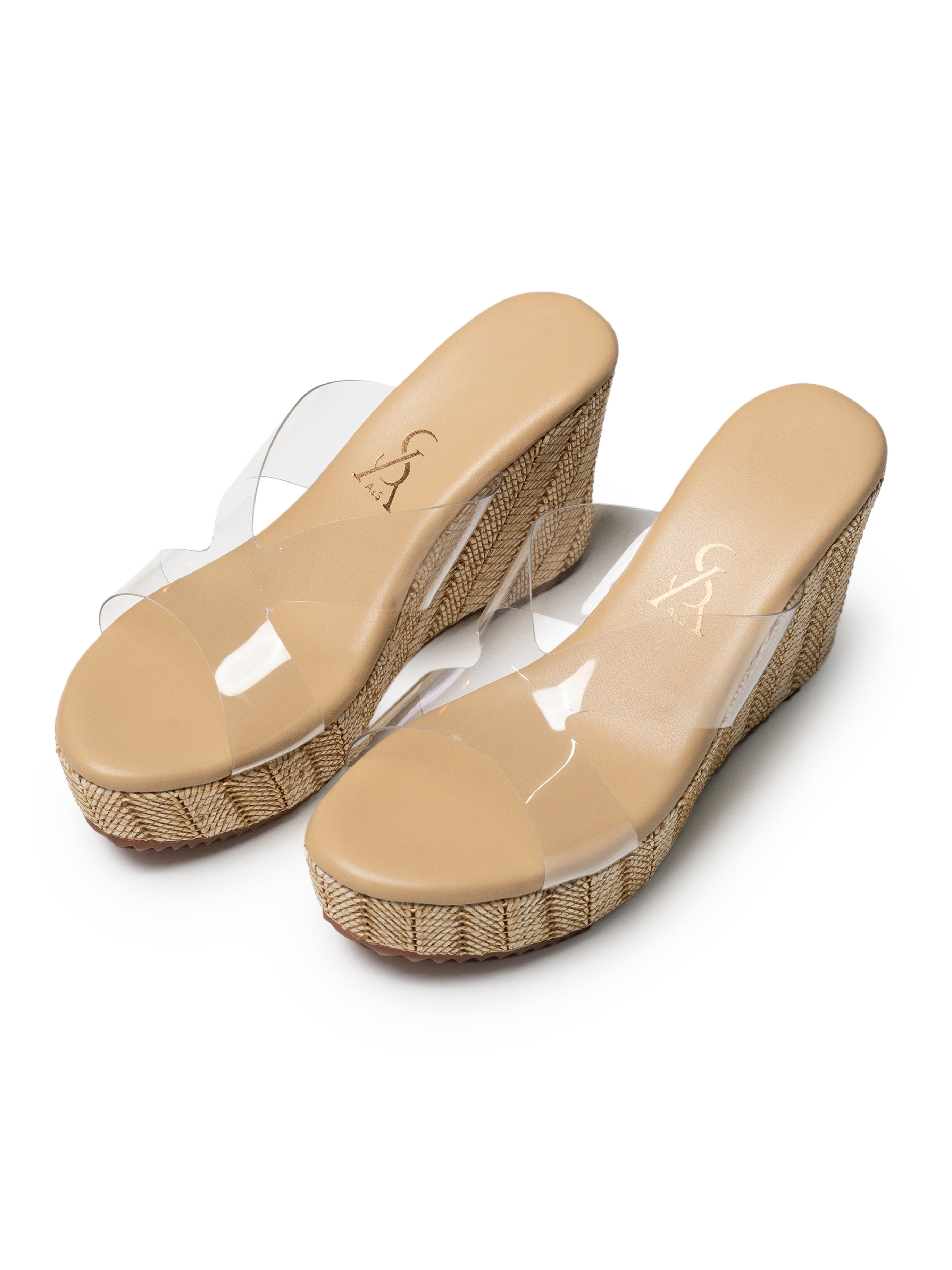Cutout Transparent High Wedges