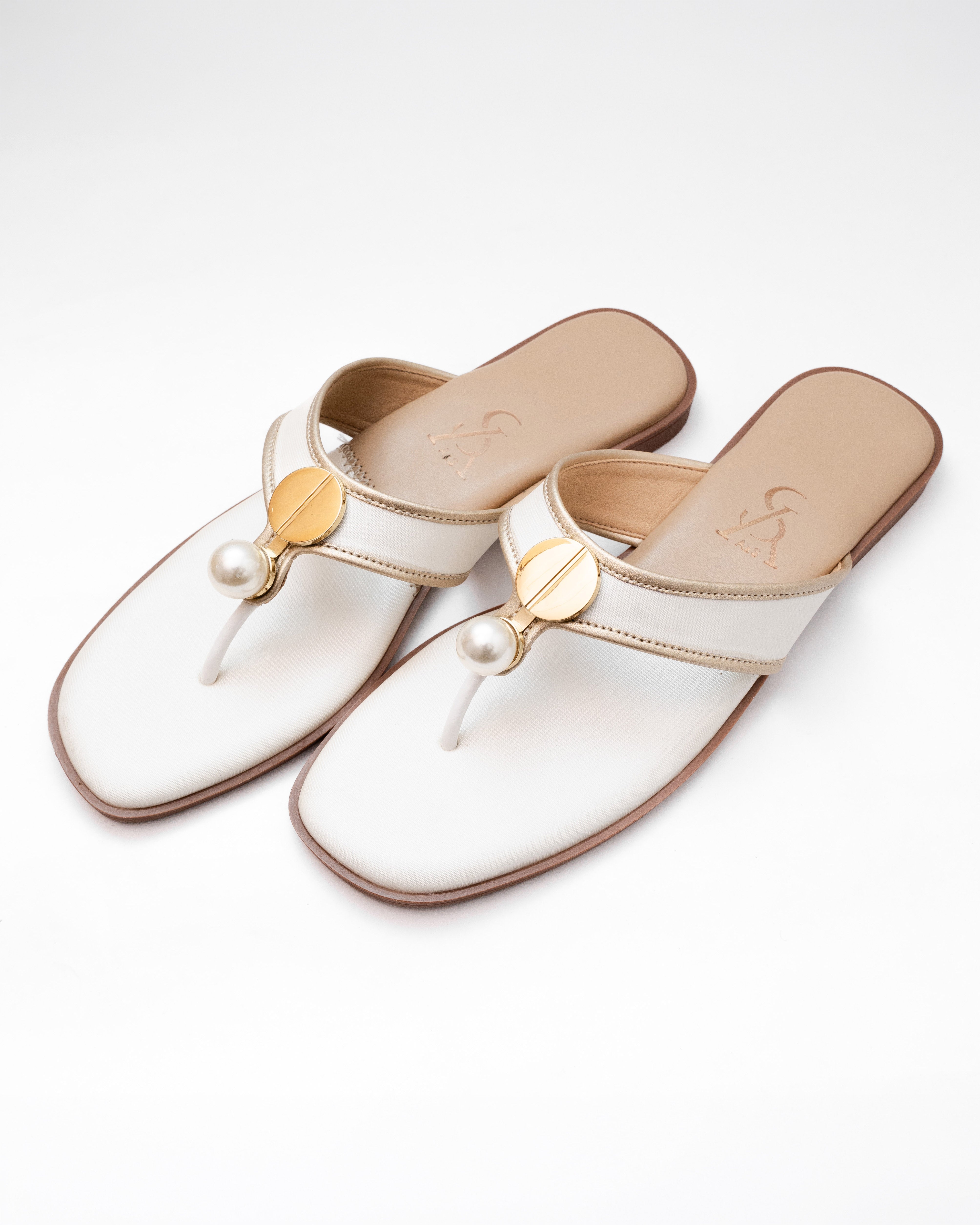 Pearl Strap Detail Flip Flop